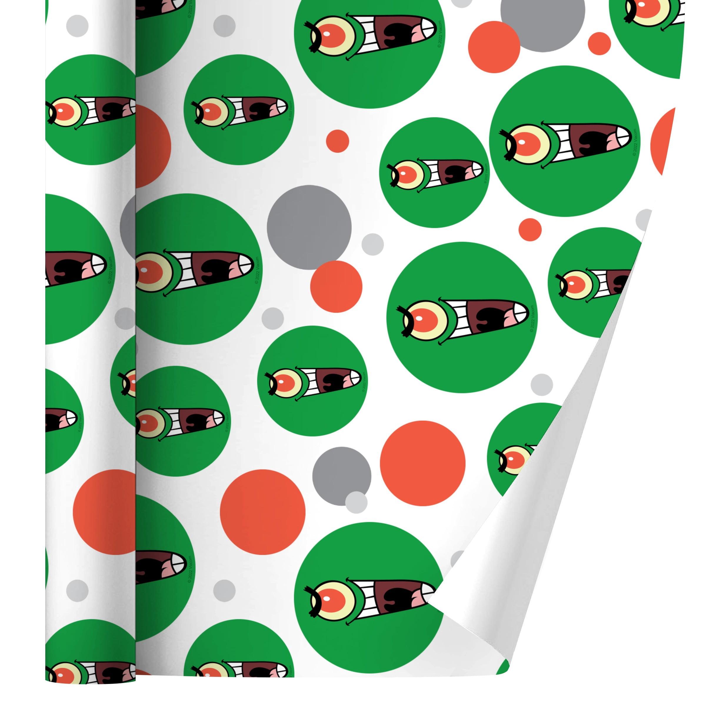 Graphics and More SpongeBob Plankton Face Gift Wrapping Paper (White, 30 in x 72 in) 0h7r5