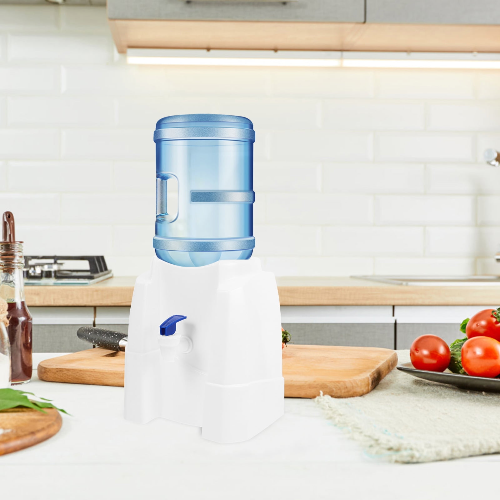 PAMINGONO Compact Countertop Water Dispenser for Home and Office (White, 1 Piece) hm3j1