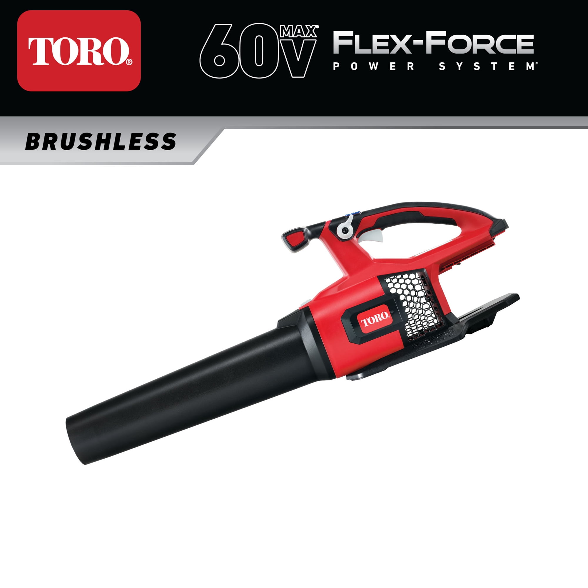 Toro 60 Volt Electric Brushless Cordless Handheld Leaf Blower (Tool Only, 11.75 x 6 x 34.5 in) 6y5o2
