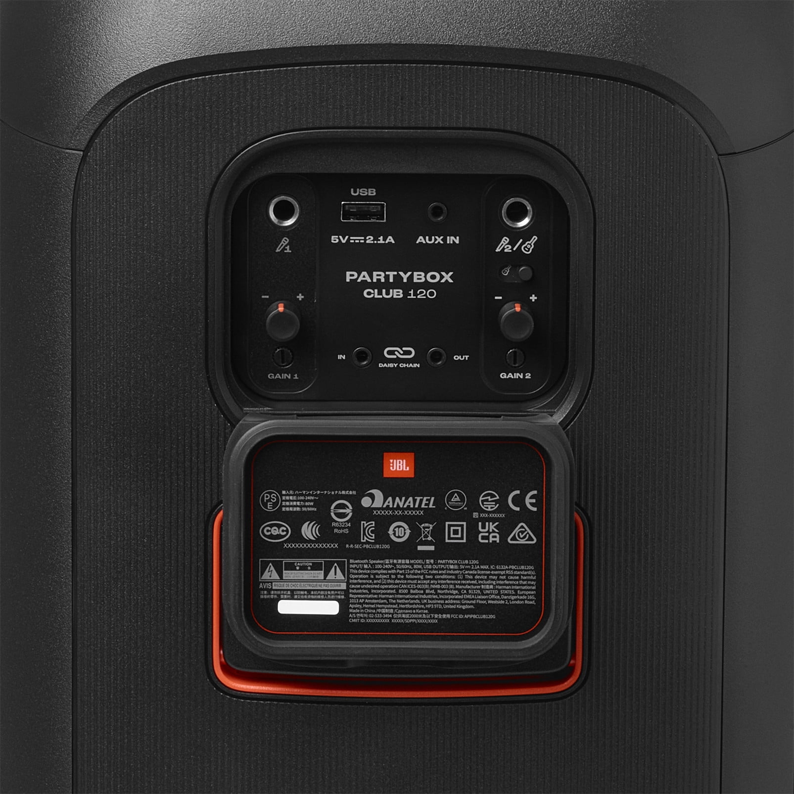 JBL PartyBox Club 120 Portable Bluetooth Speaker with Pro Sound and Dynamic Lightshow (Black) rszvf