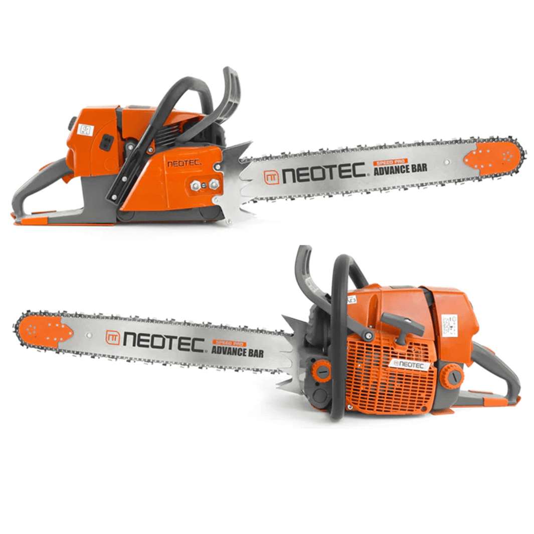 Neotec NS892 92cc 2-Cycle Gas Chainsaw, Heavy-Duty Wood Cutting and Trimming Tool (25 in) rxtxa