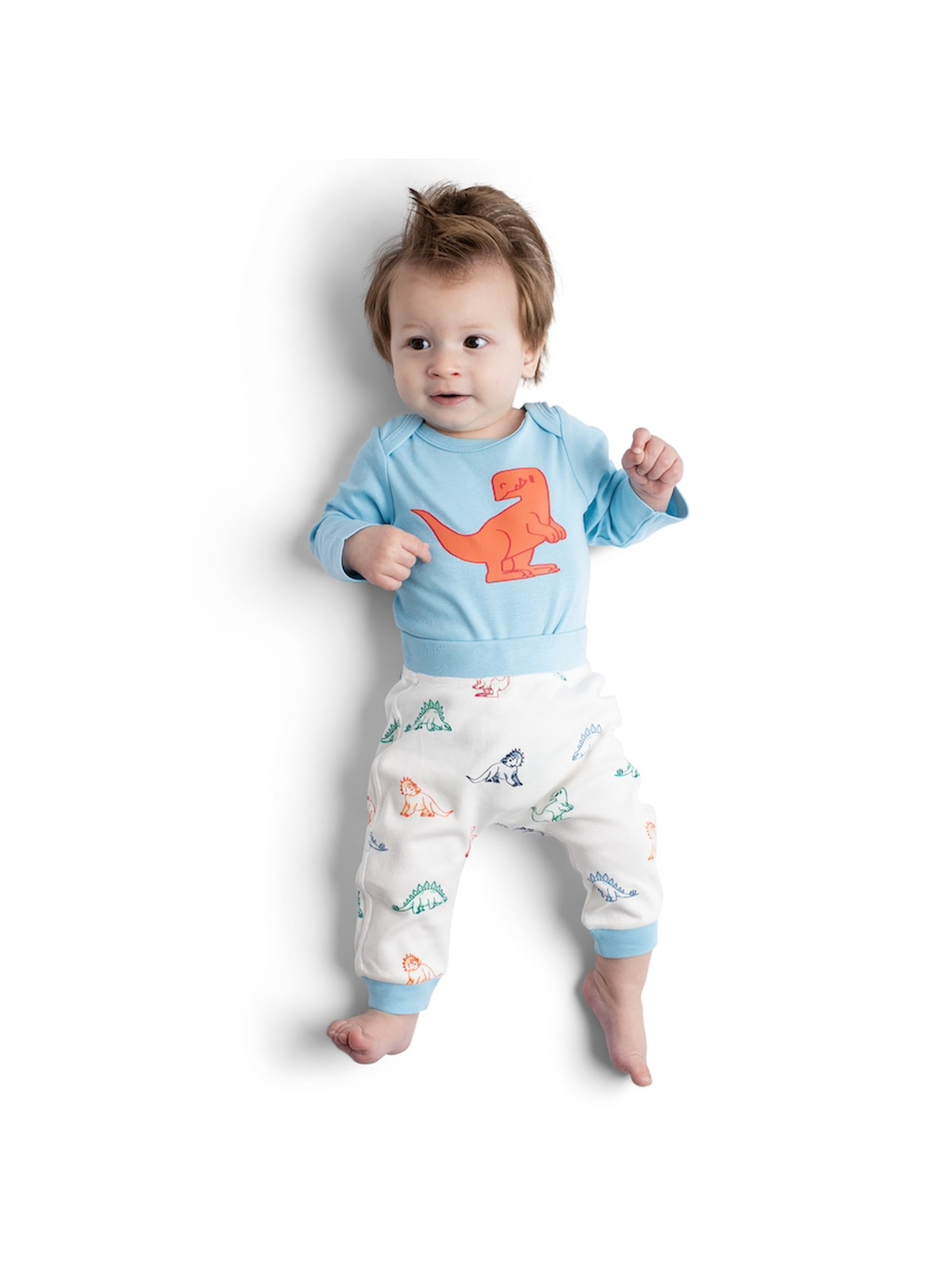 Monica + Andy Organic Cotton First Moves Bodysuit and Groove Pant Set (Gender Neutral, Newborn) p2r85