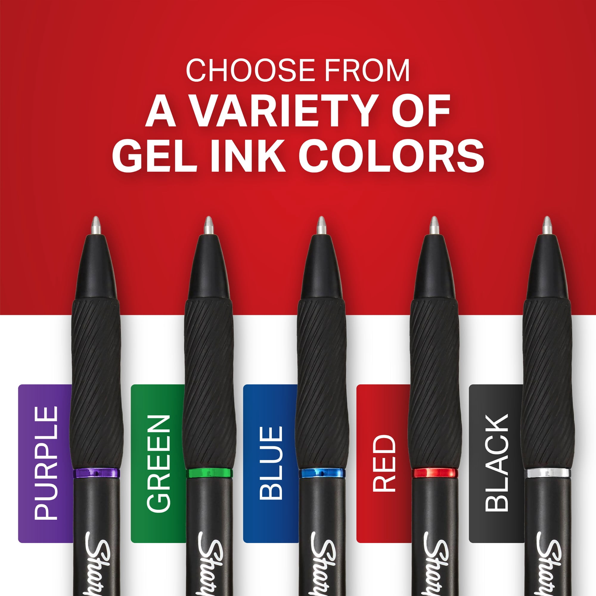 Sharpie S-Gel Retractable Gel Pens, Smooth Writing Ink, Medium Point (Multicolor, 4 Pack) u0nqf