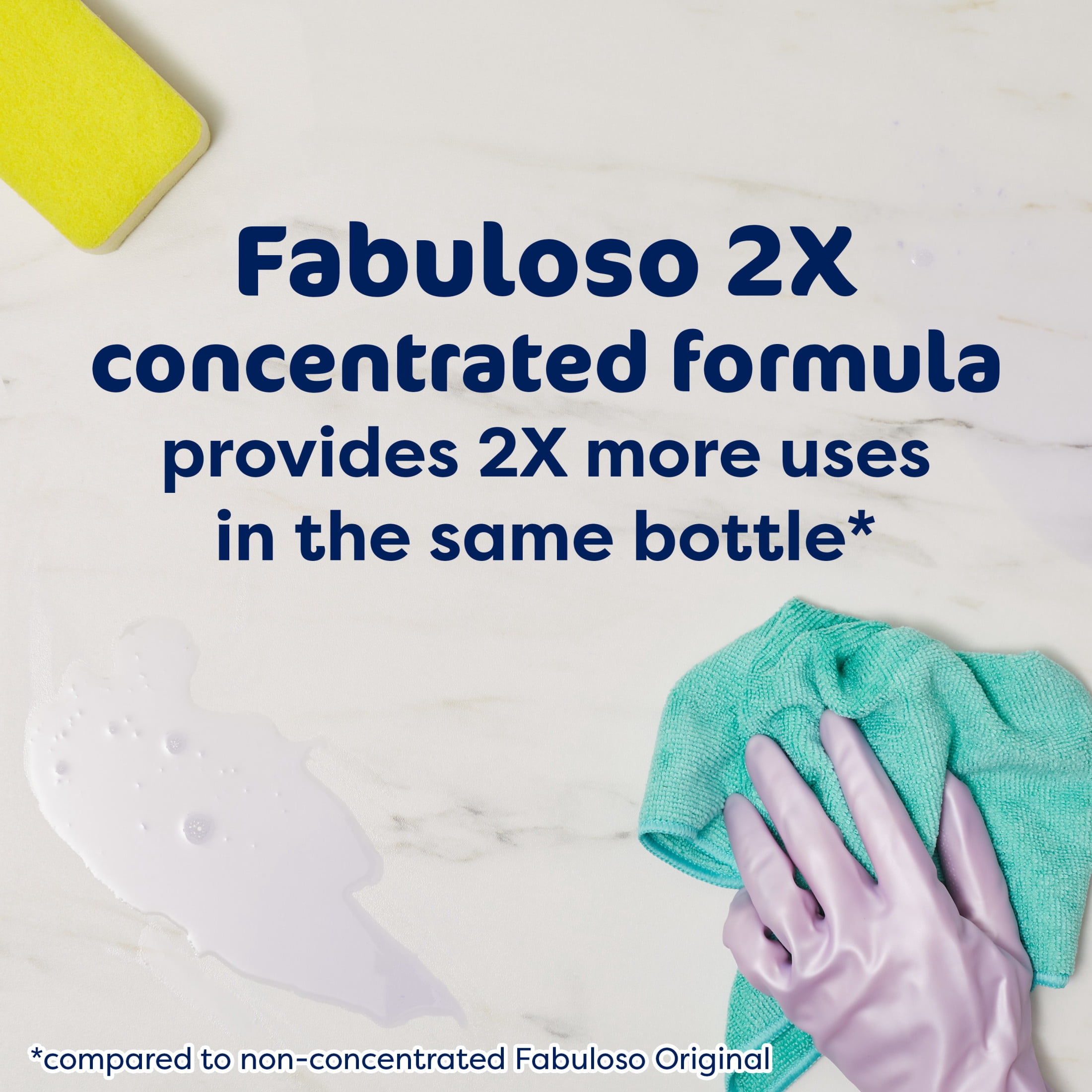 Fabuloso 2X Multi-Purpose Cleaner, Bleach Alternative, Spring Fresh Scent (56 fl oz) e3e2l