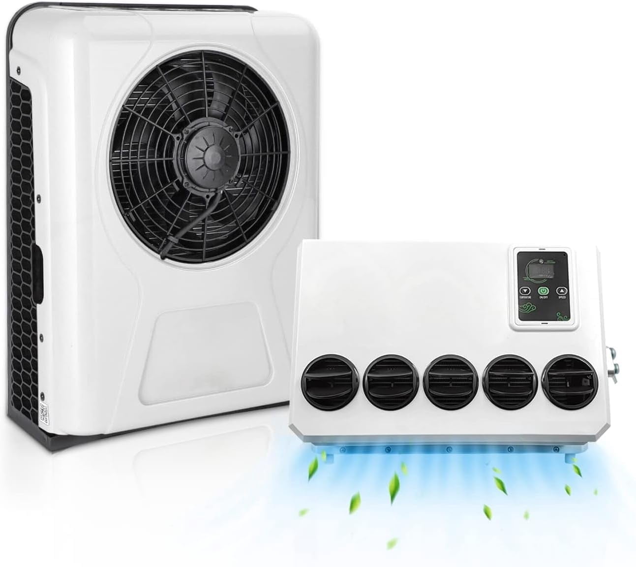 Aspligo 12V DC Electric Split Air Conditioner for RV Truck Camper Van (10500 BTU) 9zxez