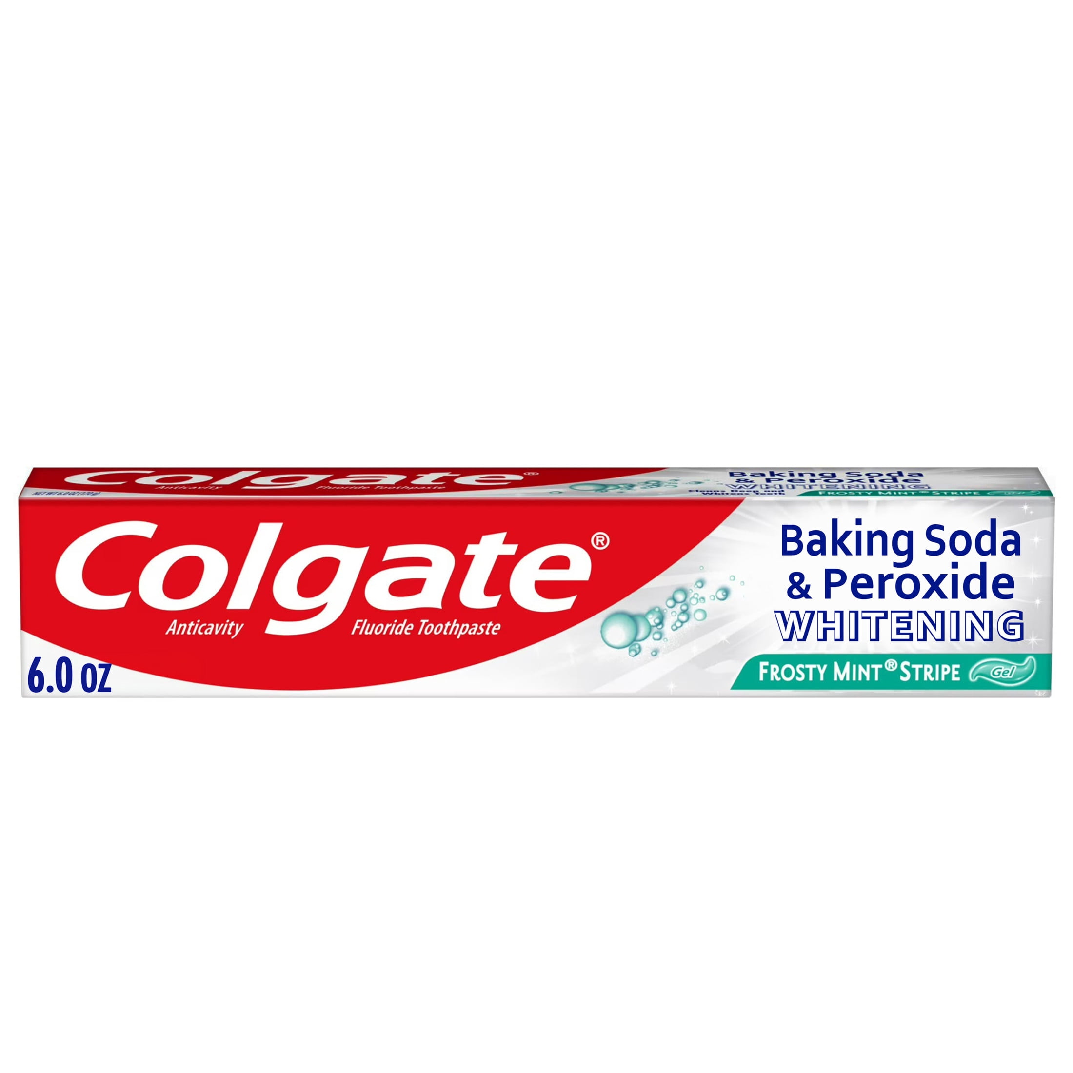 Colgate Baking Soda and Peroxide Whitening Toothpaste Gel, Frosty Mint Stripe (6 oz) e4jry