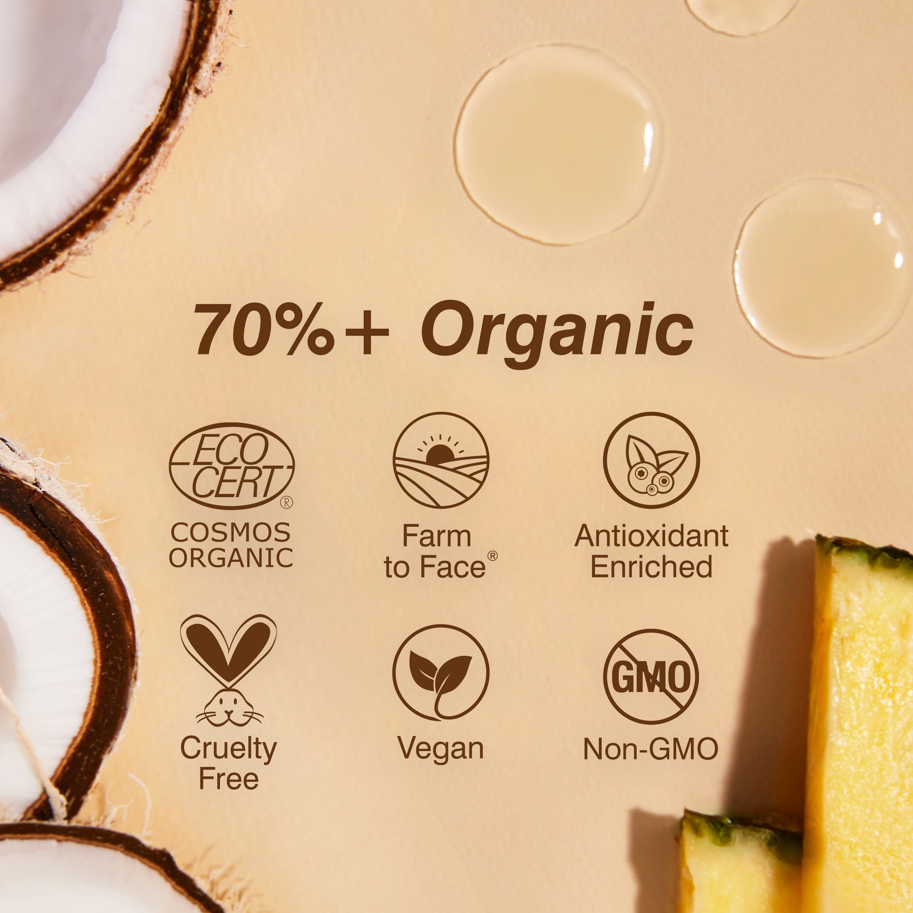 Coola Organic Sunless Tanner Serum, Self Tan Luminizing Body Serum, Piña Colada (5 fl oz) 7kbv2