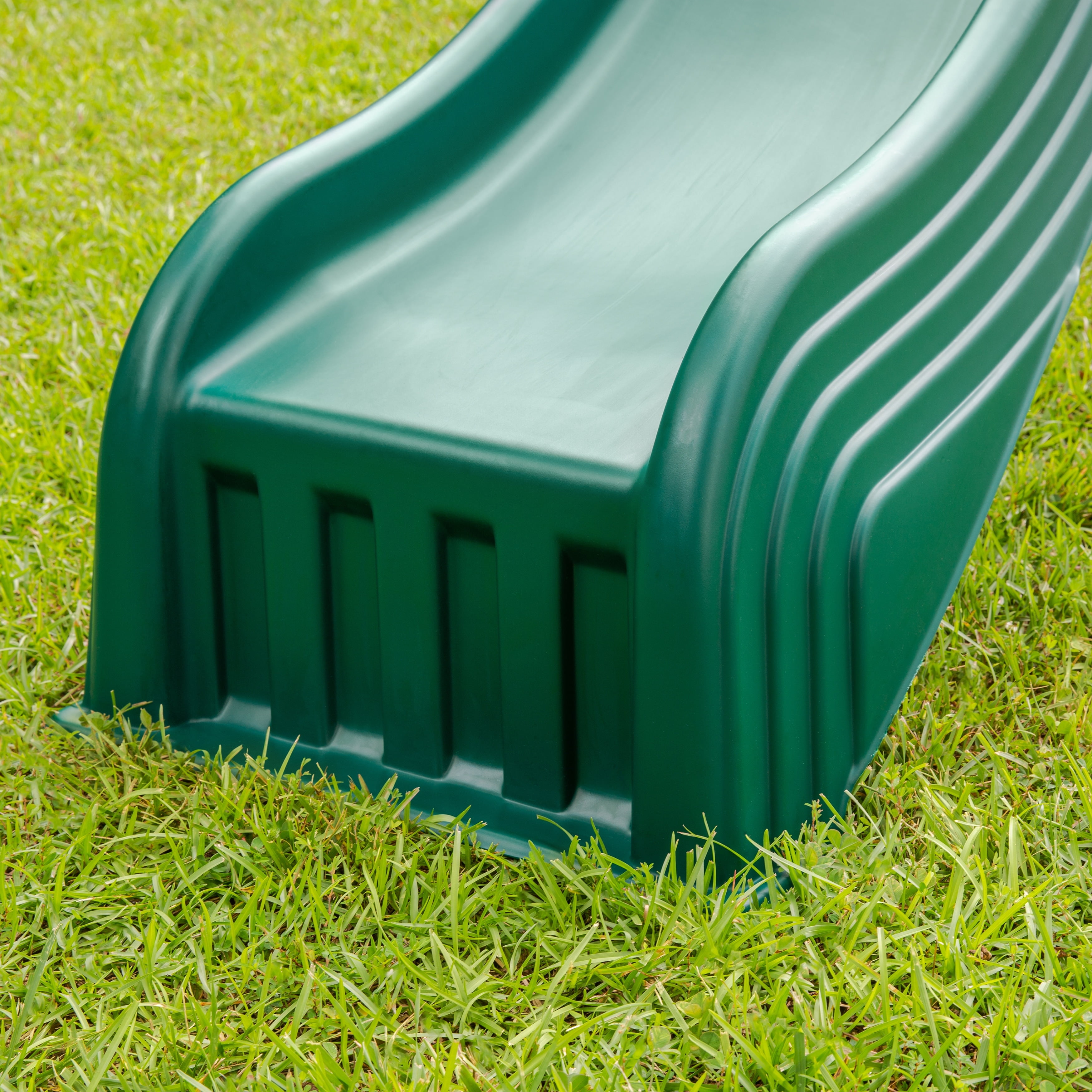 Swing-N-Slide Cool Wave Plastic Slide for 4 ft Deck Heights (Green, 90 in L x 21 in W) i77g4