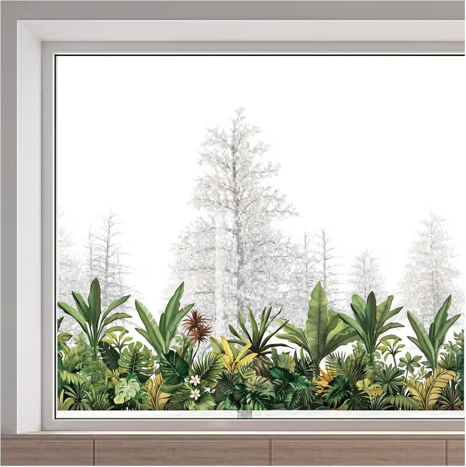 DICOSMETIC Bird Window Decals Anti-Collision Static Cling for Home Decor (Multicolor, 15 in x 47 in) op0q2