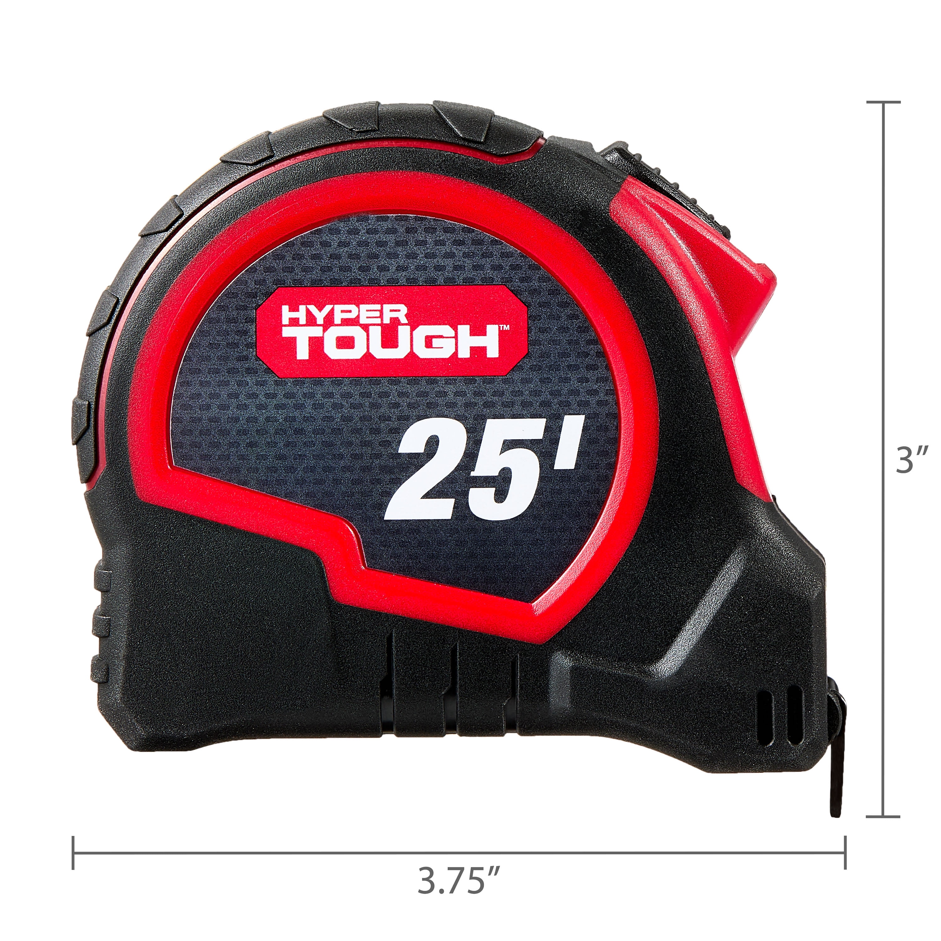 Hyper Tough Self Lock Steel Tape Measure (Yellow, 25 ft) r3ohs - Image 5