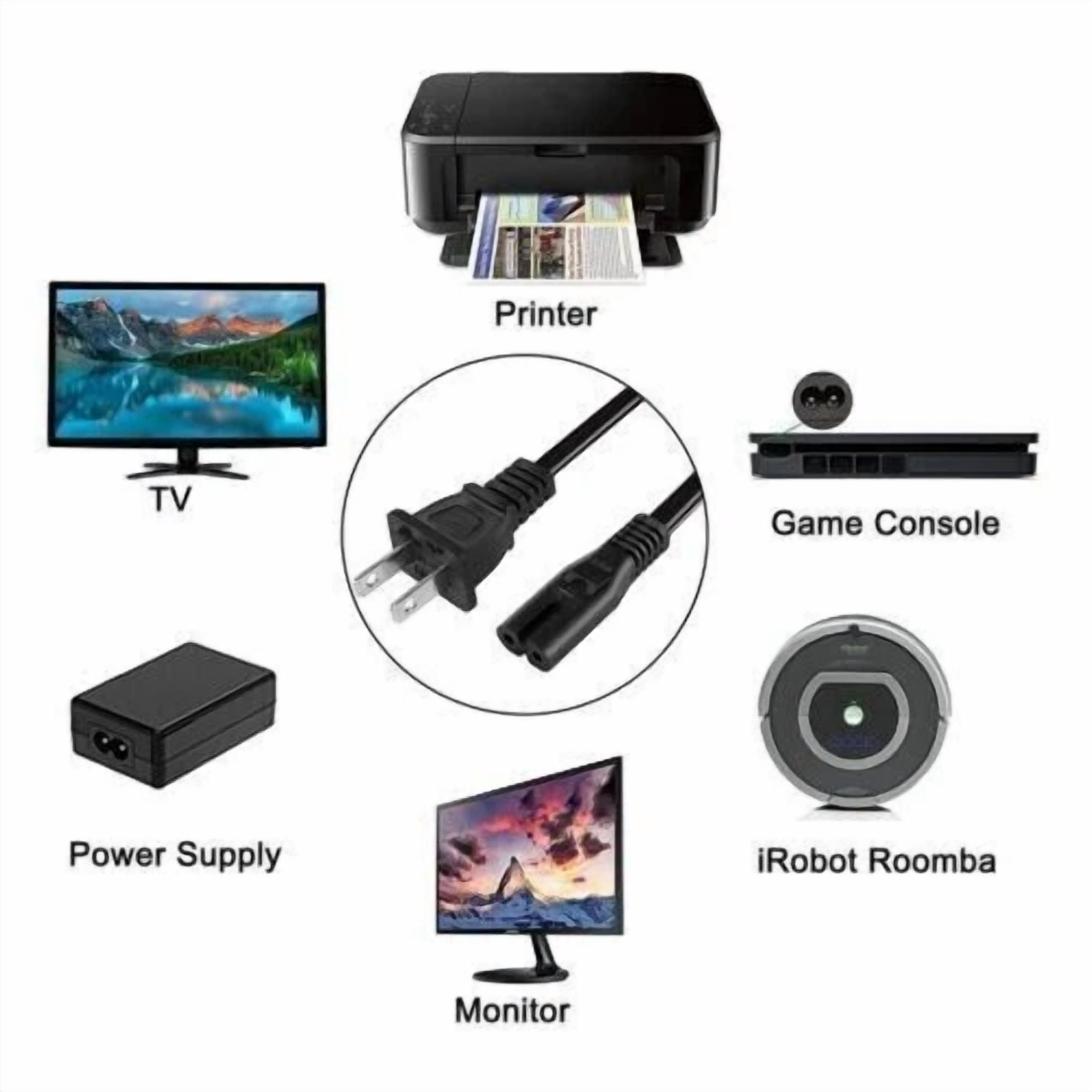 Rhea Replacement Power Cord for TCL Alto R1 TSR1 Alto 8 TS8211 TS8212 Alto 6 TS6 Sound Bar (6 ft) cfg4j