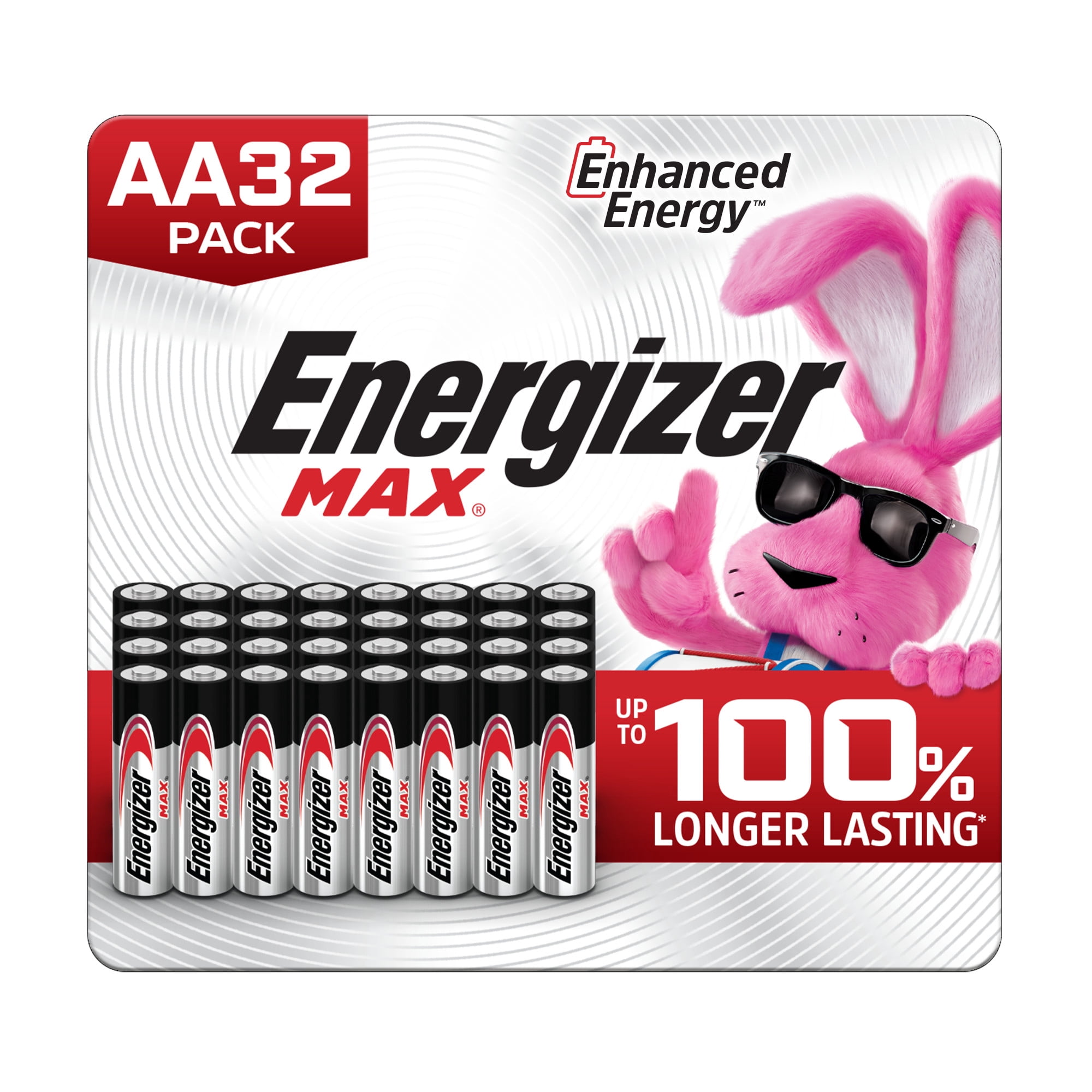 Energizer MAX AA Alkaline Batteries (Long-Lasting Power, 32 Pack) deh07