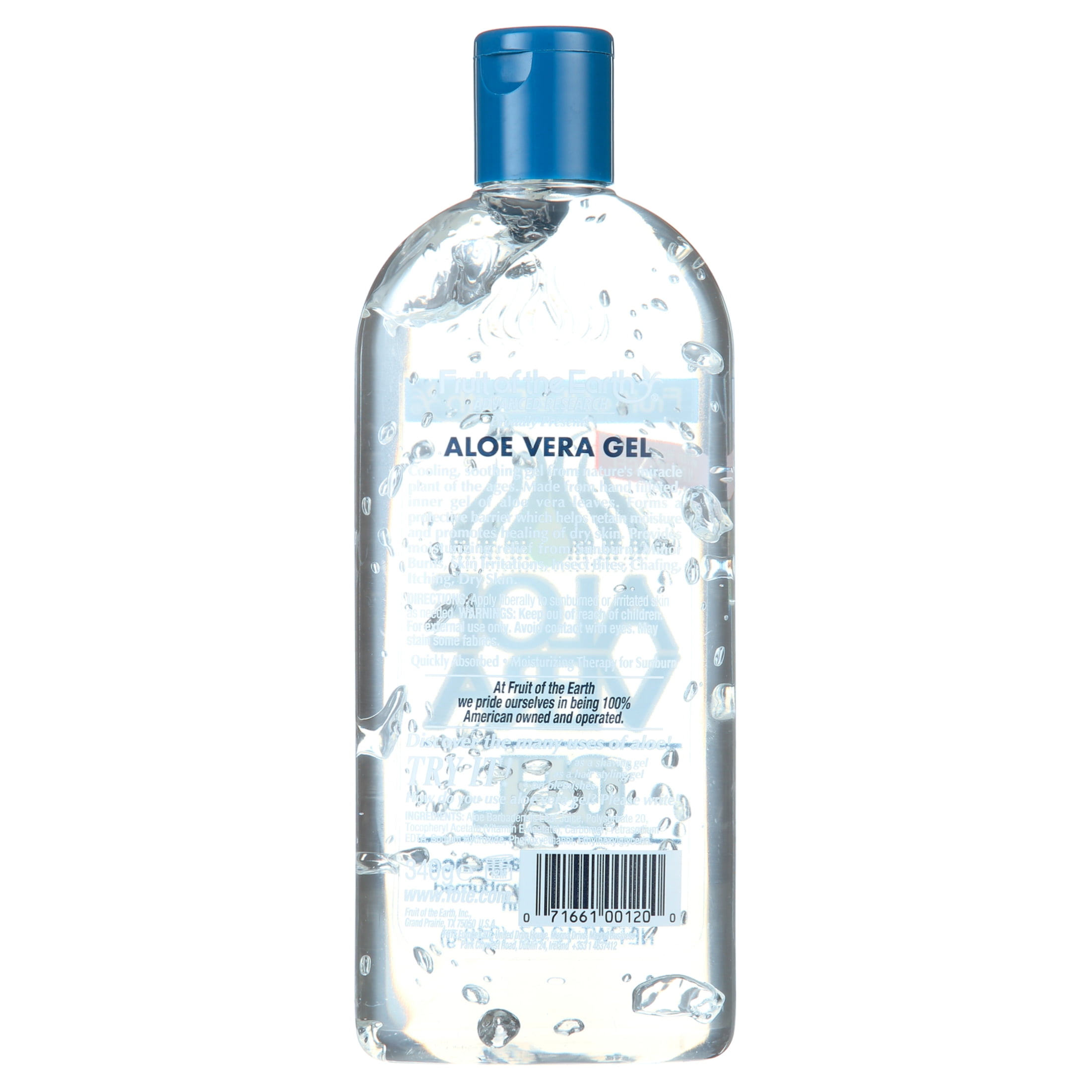 Fruit of the Earth Aloe Vera Moisturizing Gel, Soothing Skin Treatment (Clear, 12 oz) ibjvt