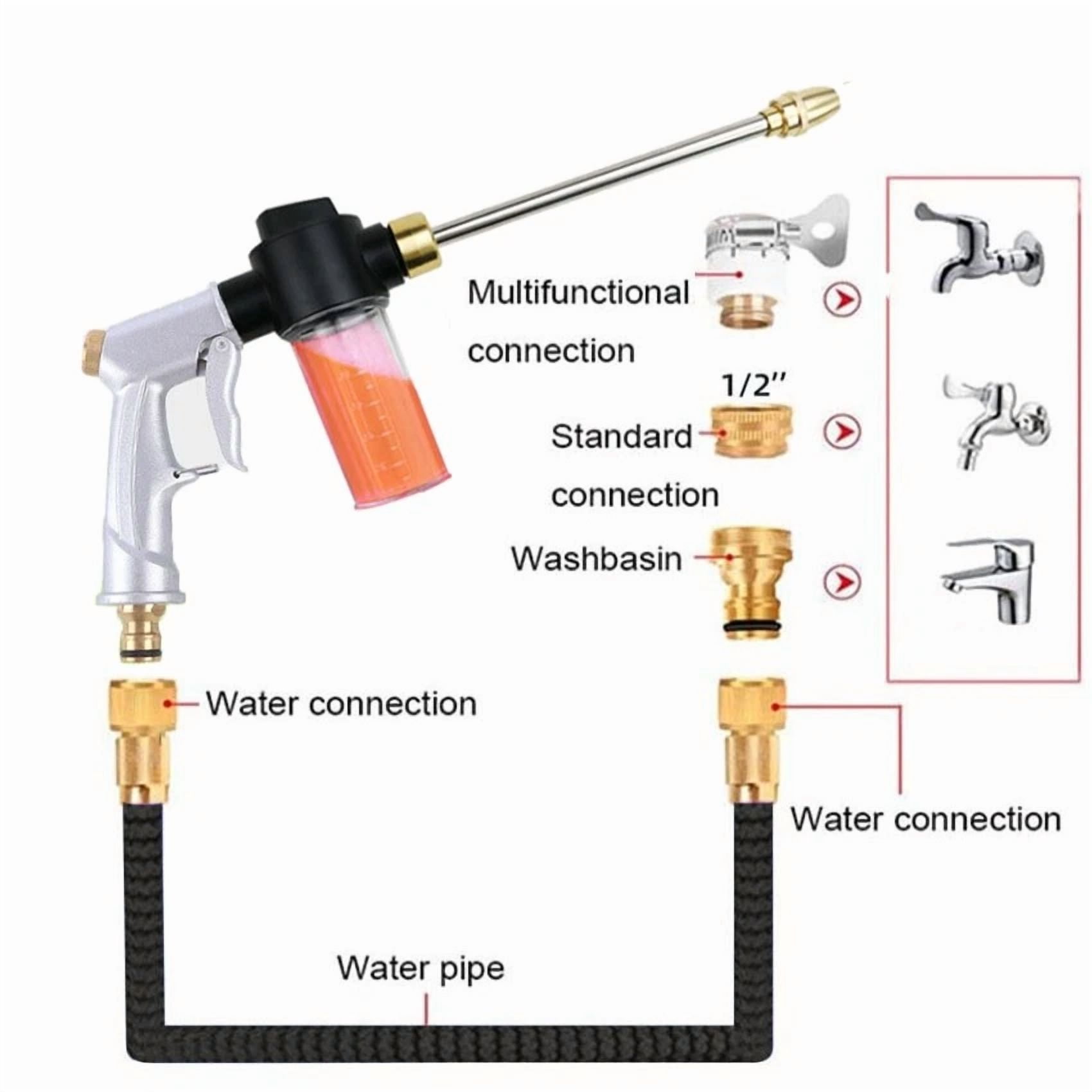 YANI High Pressure Power Washer Spray Nozzle for Car Cleaning and Garden Hose (Standard Size) 6vi89