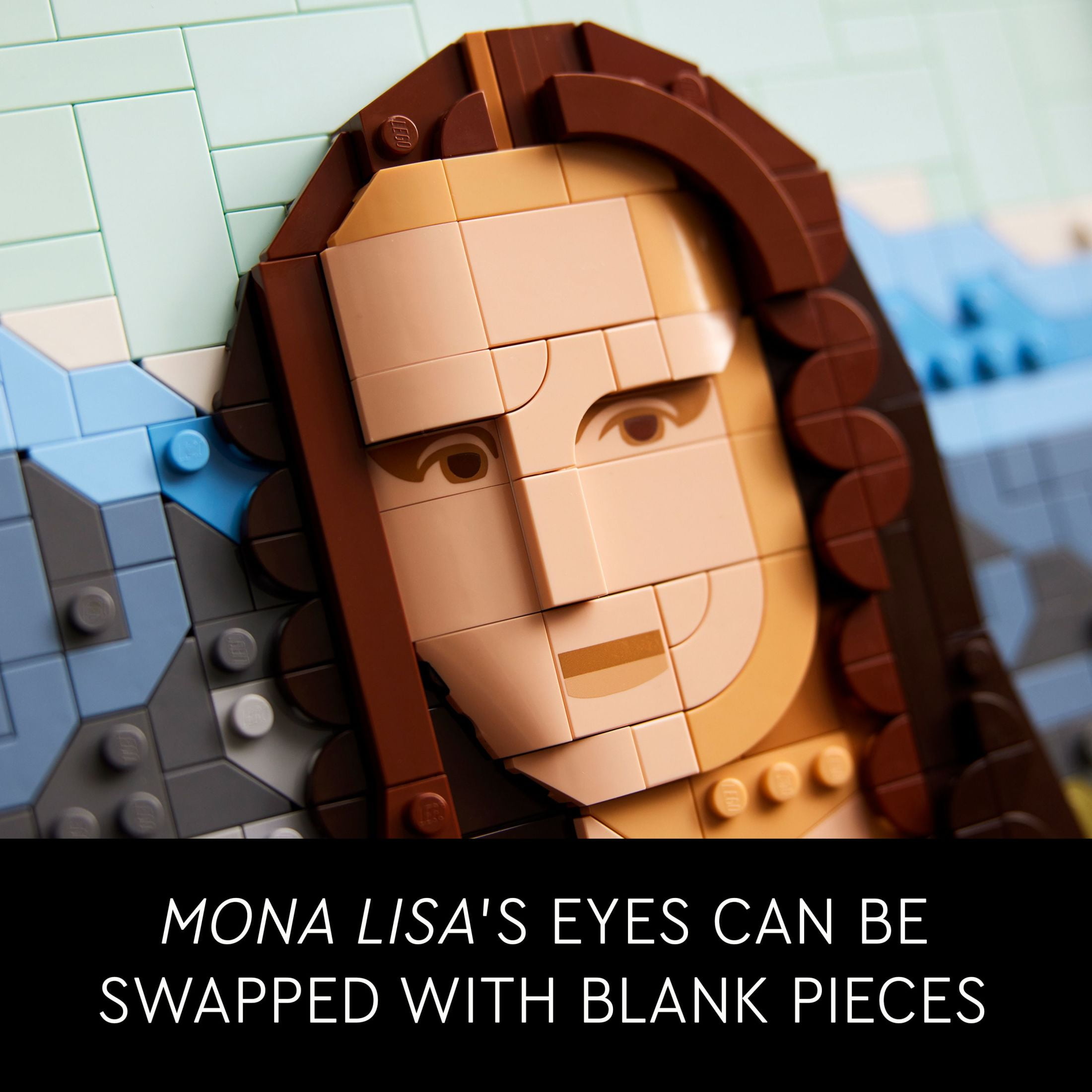 LEGO Art Mona Lisa Building Set, Leonardo da Vinci Wall Display for Adults (1,503 Pieces, 17 in x 11.5 in) 8s7f7