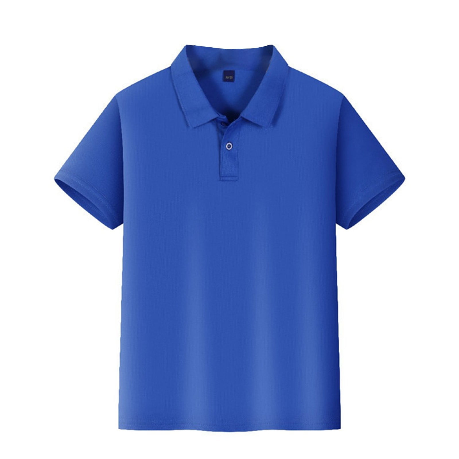 YOUYEDIAN Girls Short Sleeve Polo Shirt Kids Collared Button Down School Uniform Top (Blue, 4-5 Years) me2fs