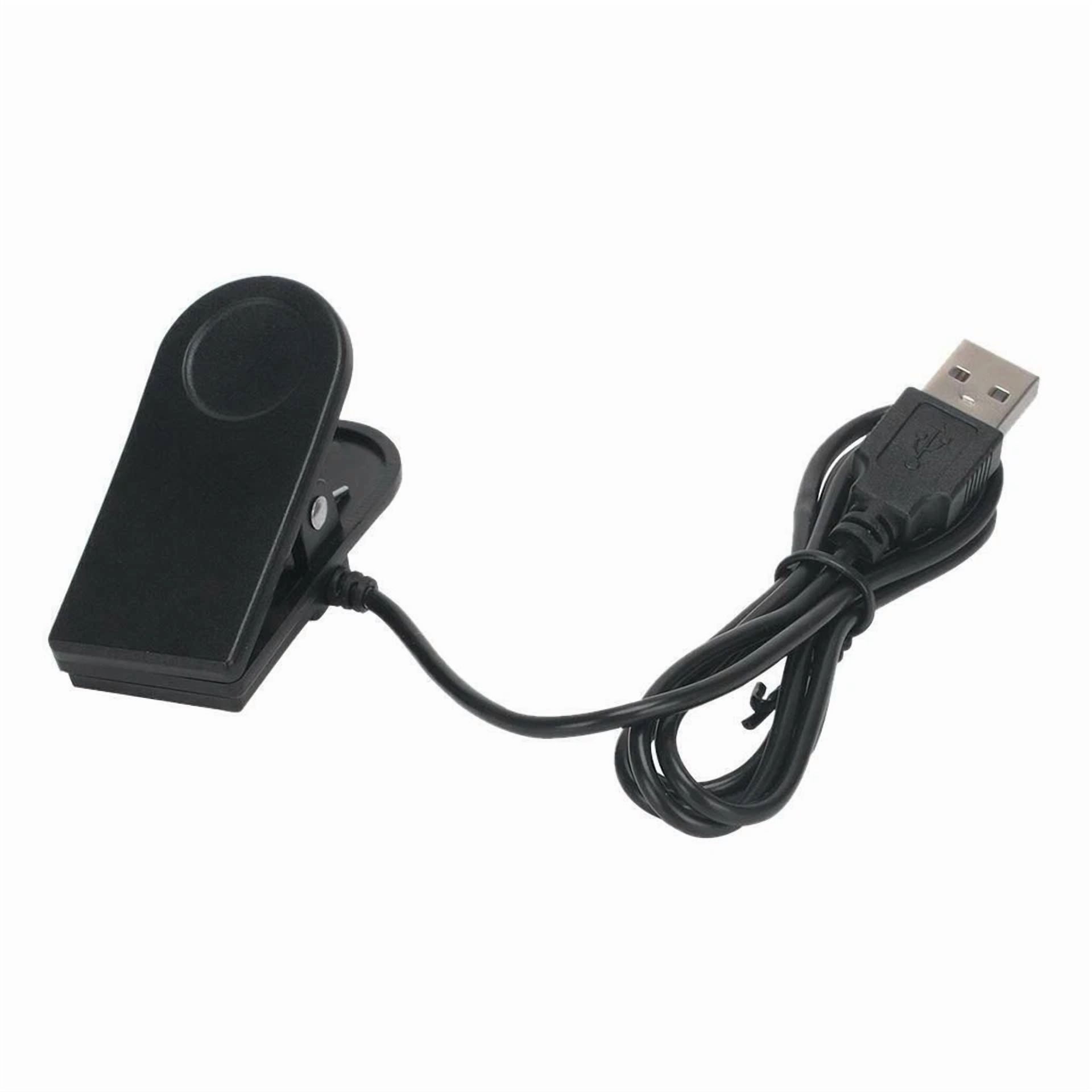 YANI USB Charging Clip Cradle Cable for Garmin Fenix Chronos Watch (Black, 3.28 ft) bav8k