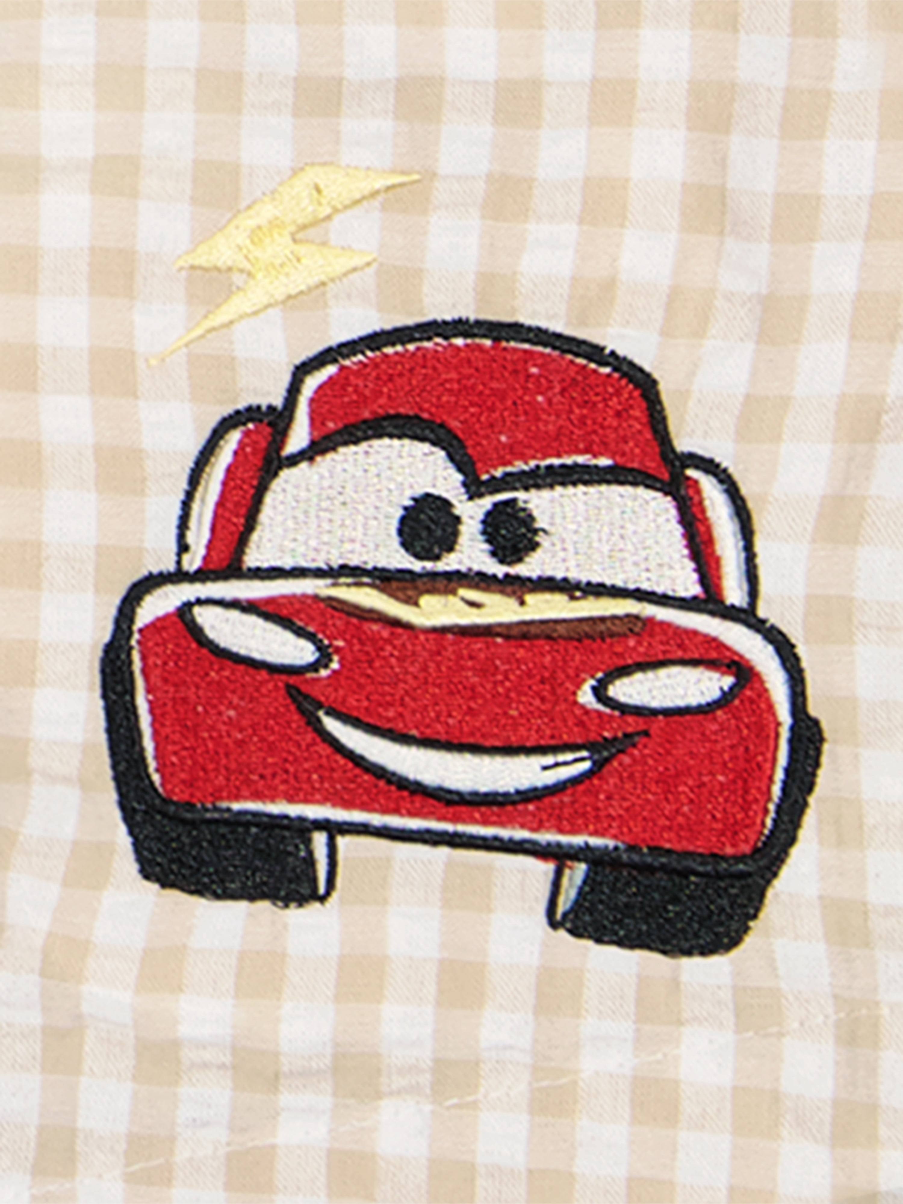 Disney Pixar Cars Baby Boy Shortall Set (Red, 0-24 Months) p8y4y