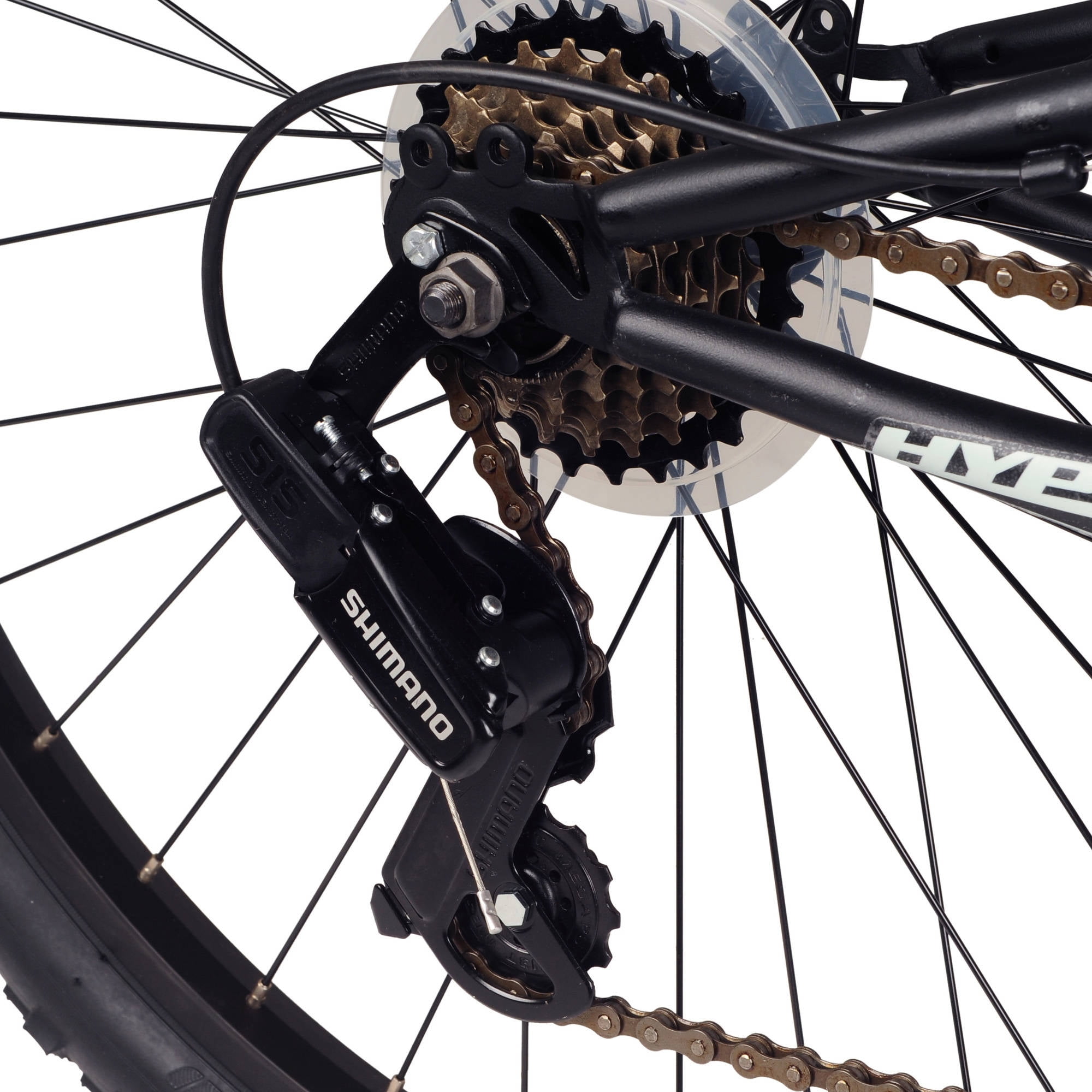 Hyper Bicycles Havoc Mountain Bike, Dual Suspension, 21-Speed, (Black, 26 in) bx6m3
