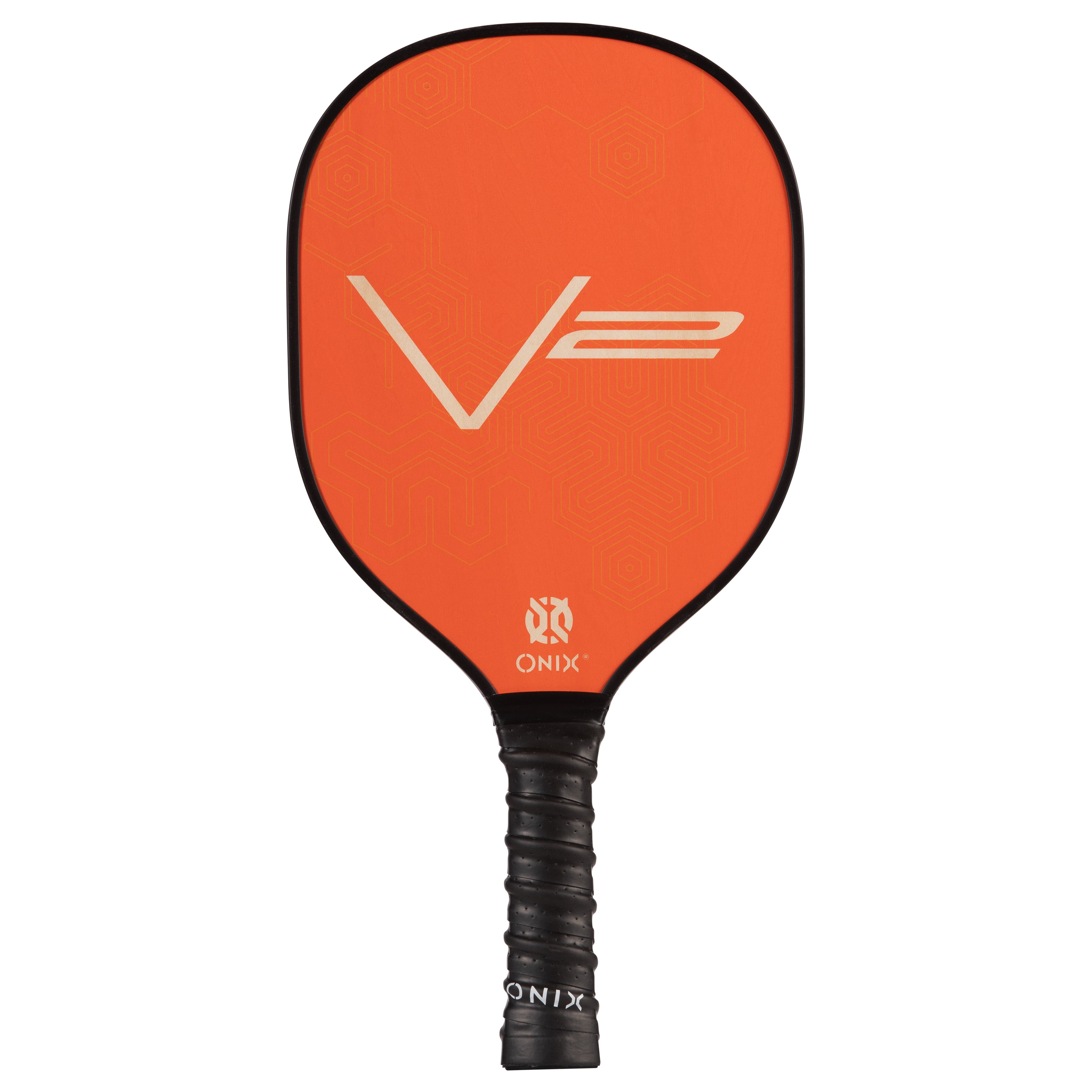 Onix V2 Wood Pickleball Paddle, Durable Baltic Birch Construction, Padded Grip for Comfort and Control (Orange, 8 oz) xfw2f