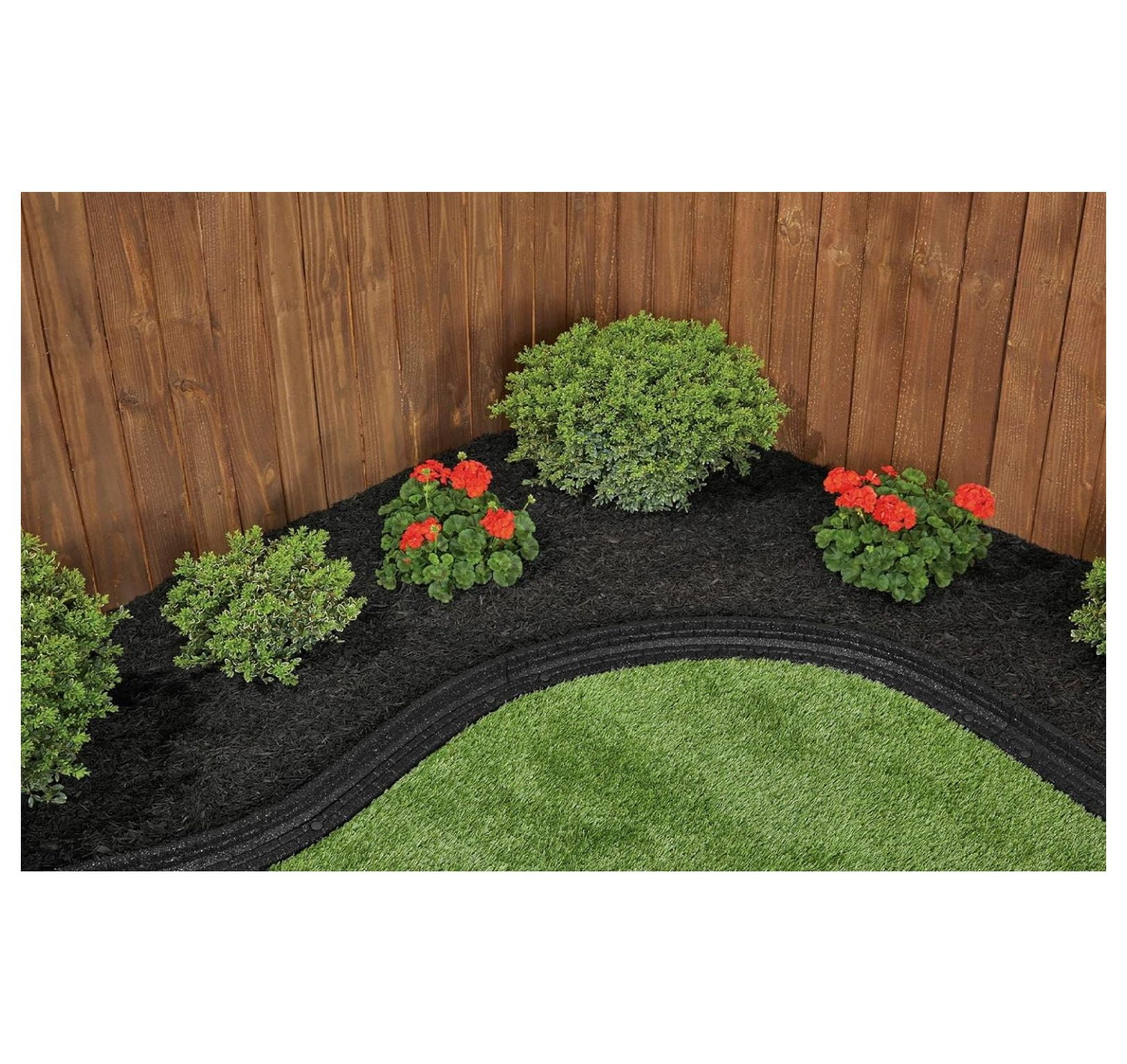 Exlonjet Premium Shredded Rubber Mulch for Landscaping and Playground Surfacing (Black, 27 lb) 44q6s