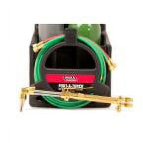 Lincoln Electric Port-A-Torch Welding and Cutting Kit with Oxygen and Acetylene Tanks (Black, 12 ft Hose) whf6q