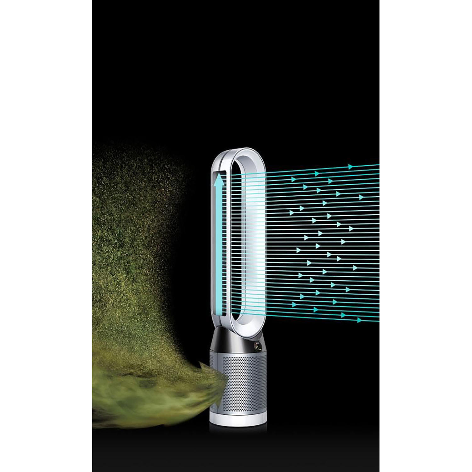 Dyson Pure Cool Tower Air Purifier and Fan (White/Silver, 41.5 in) 3ybva