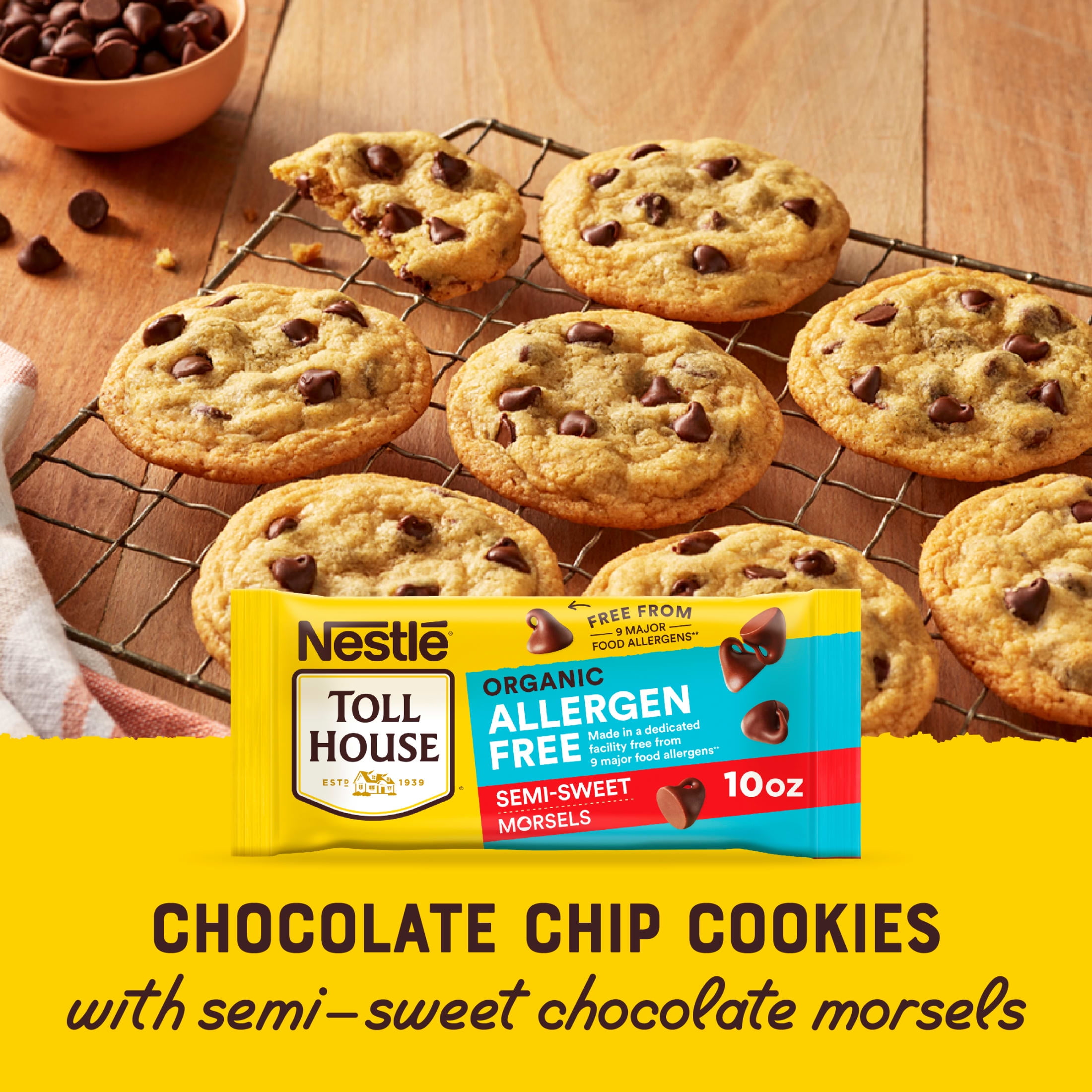 Nestle Toll House Organic Allergen Free Semi-Sweet Chocolate Chips (10 oz) xzzbe