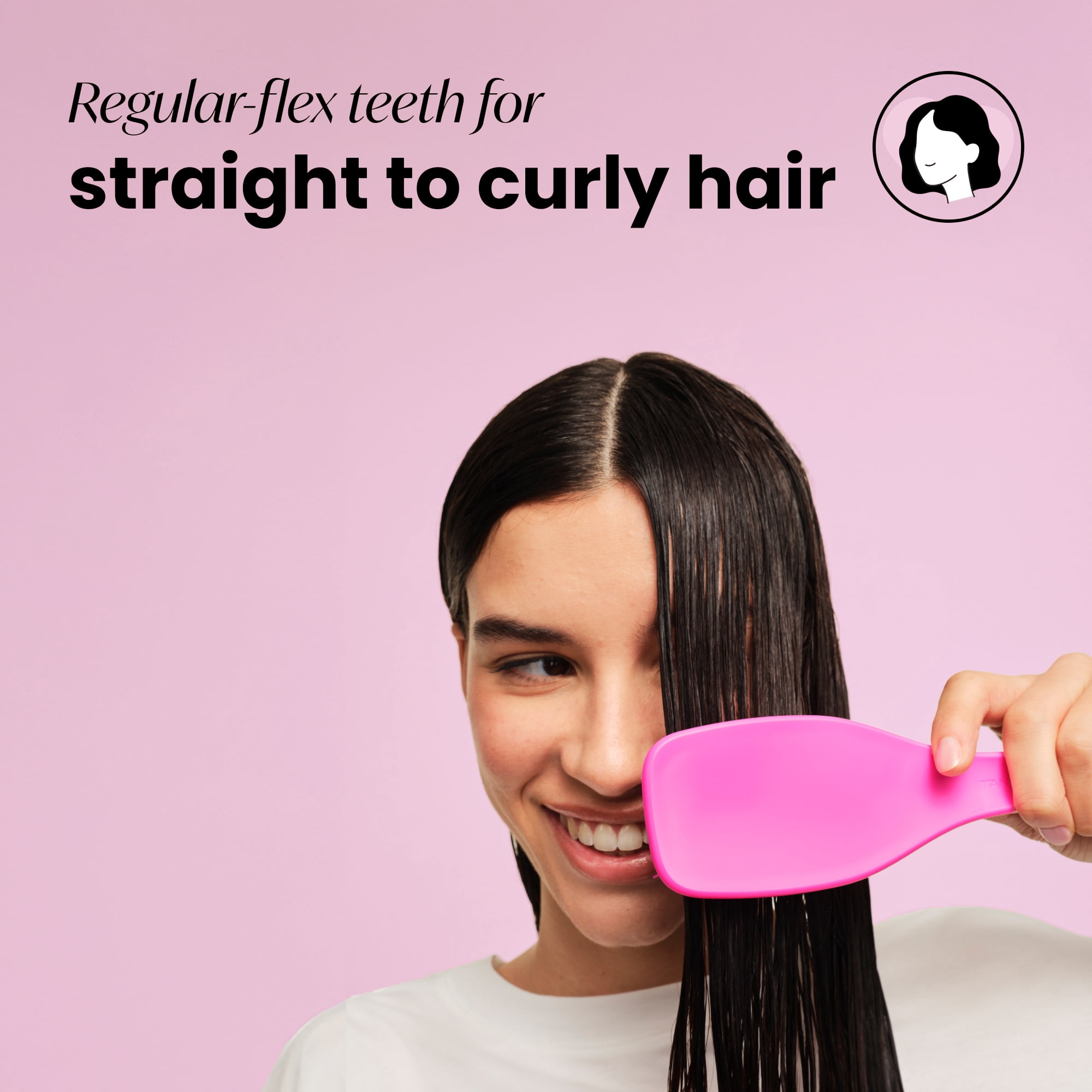 Tangle Teezer The Essential Detangler Hair Brush (Pink, 1 Count) oj5bj