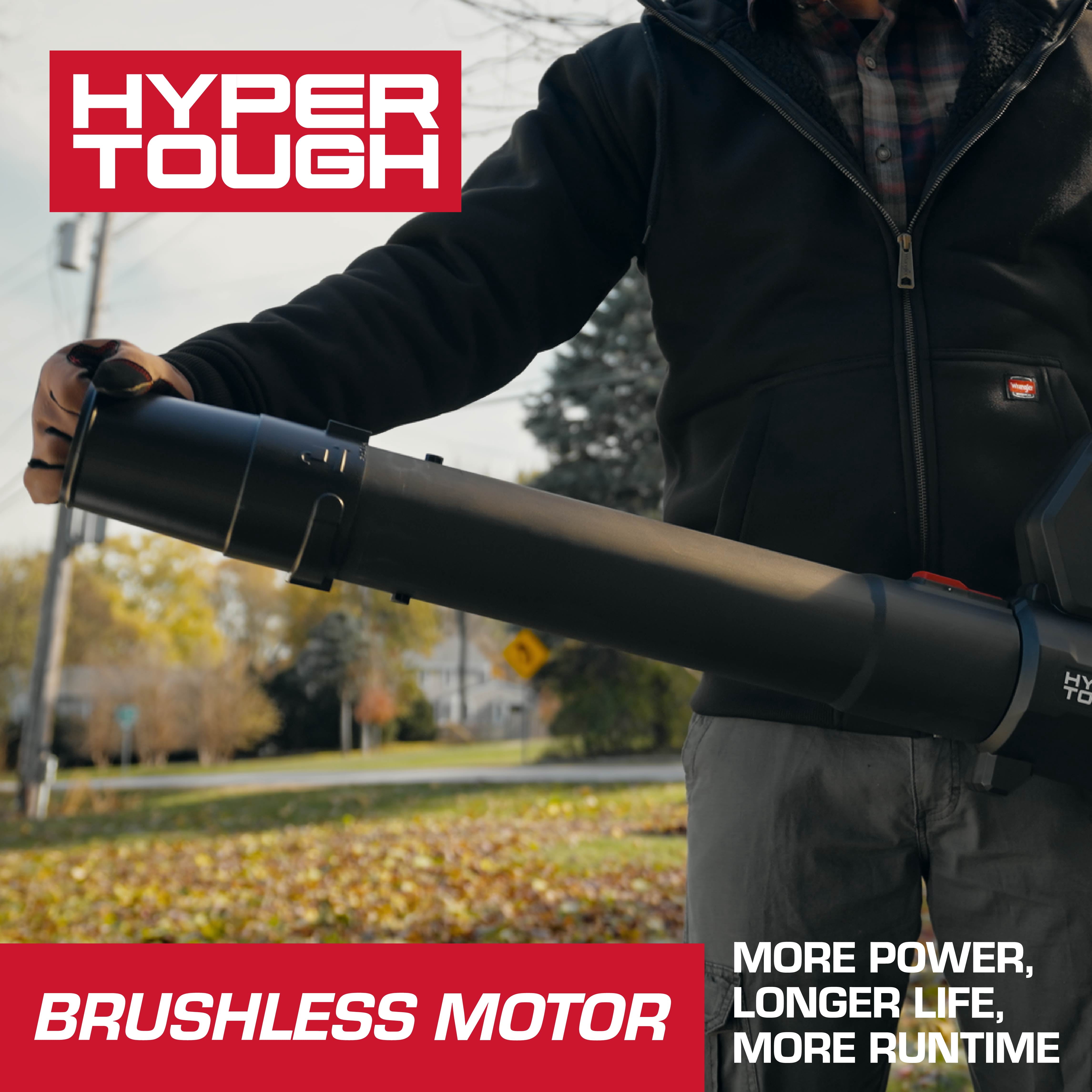Hyper Tough 20V Brushless Cordless Leaf Blower with 4.0Ah Battery and Charger (460 CFM, 110 MPH) oo192