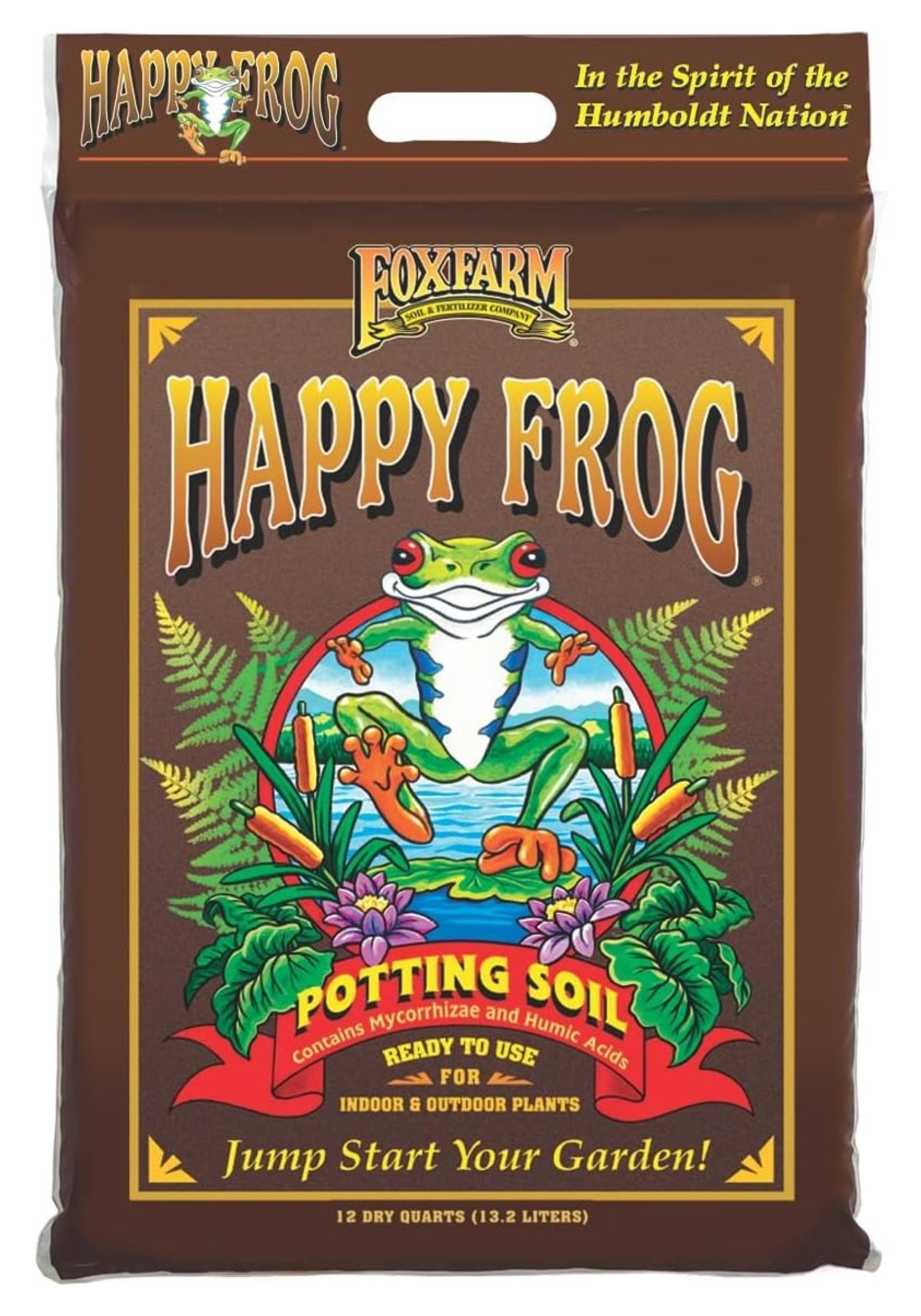 Happy Frog Potting Soil for Indoor and Outdoor Container Plants (12 qt) b24vf