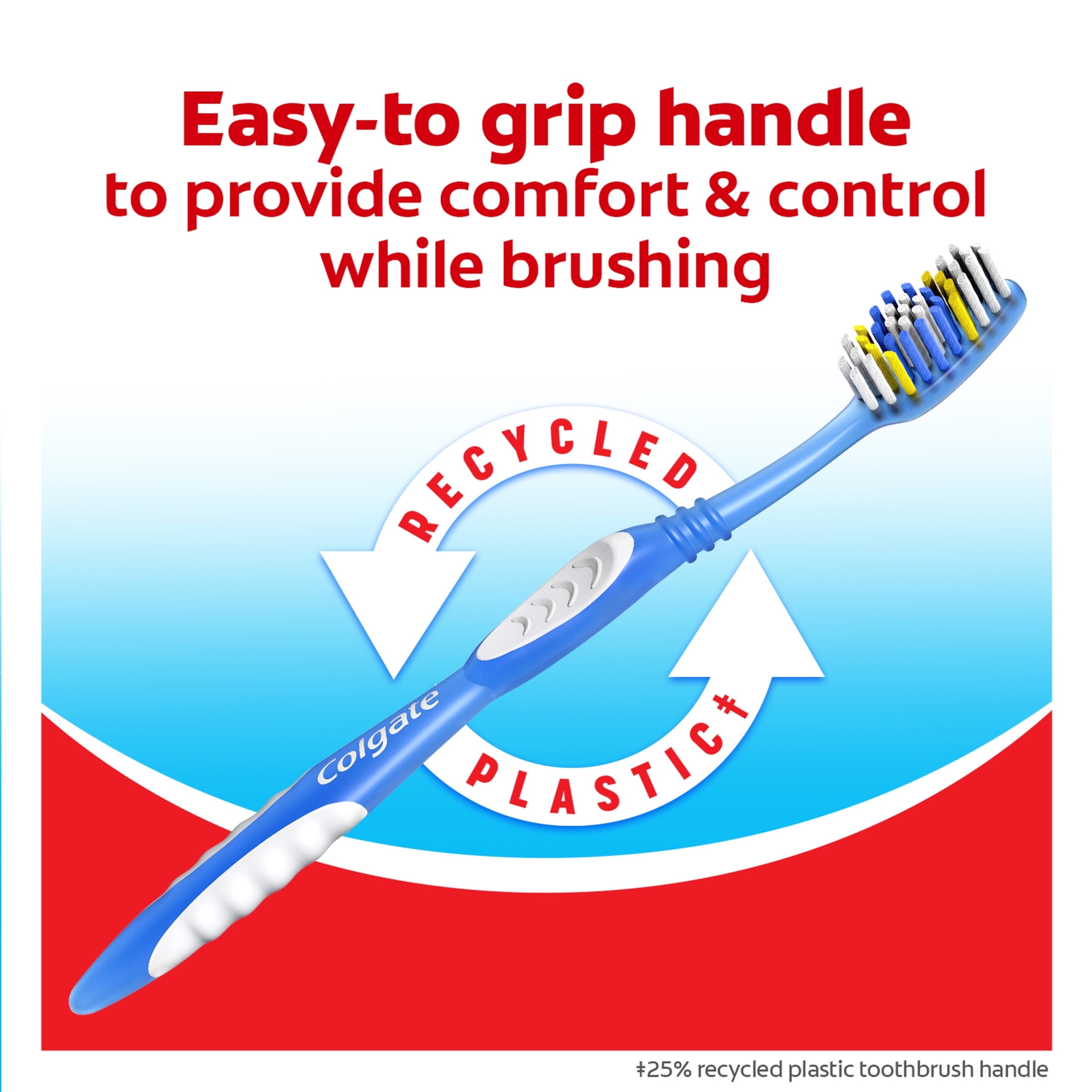 Colgate Extra Clean Full Head Toothbrush, Soft Bristles (Blue, 1 Count) wzs39