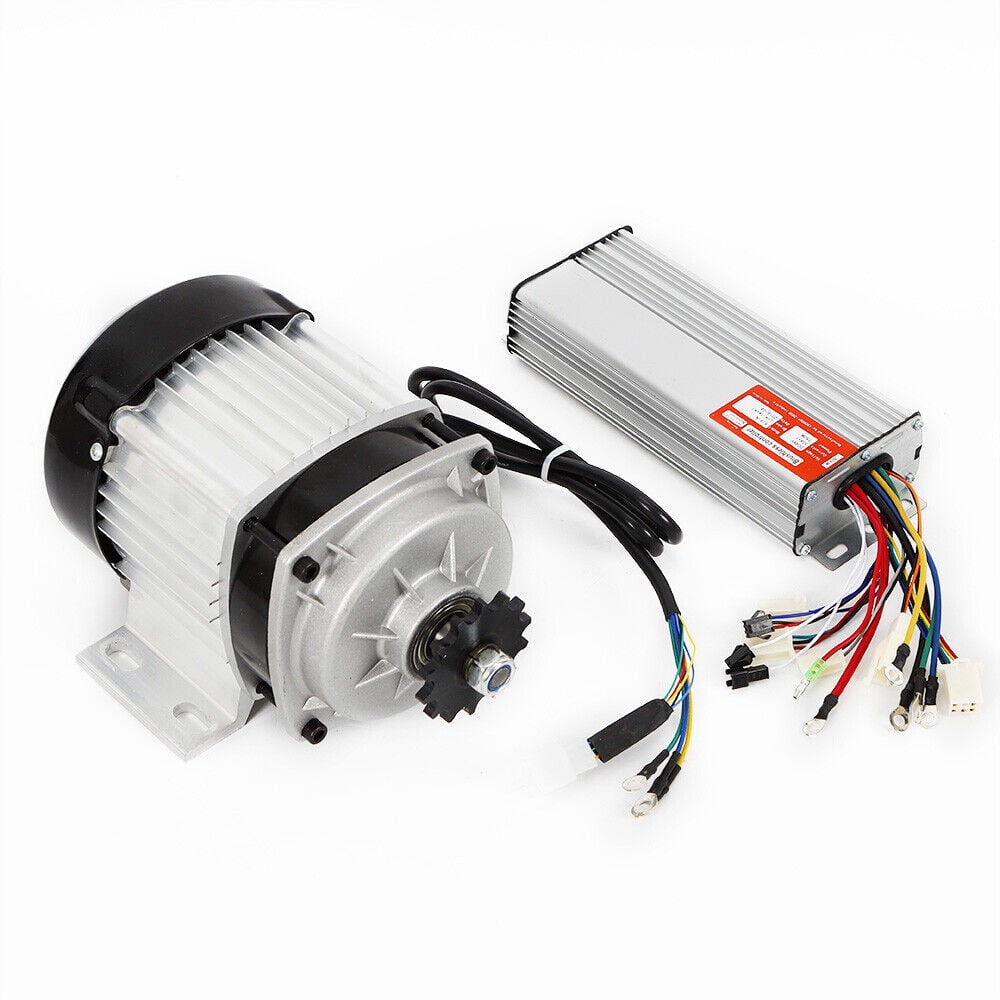 Miumaeov 750W 48V DC Brushless Motor and Controller Kit for DIY Electric Bike and Scooter (Silver) py537