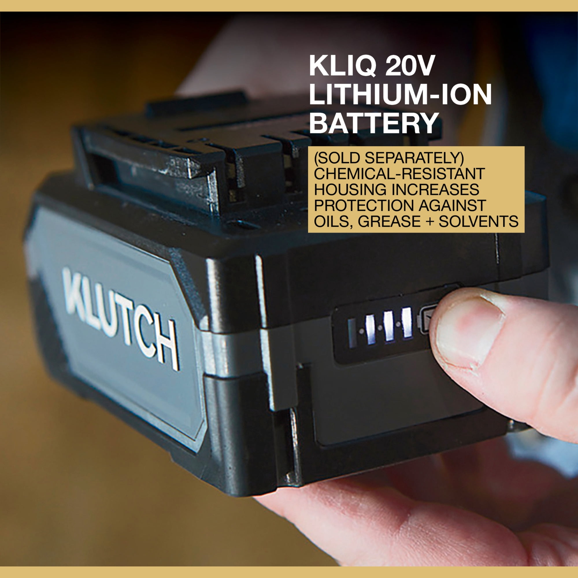 Klutch 20V Cordless Brushless High-Torque Impact Wrench (1/2 in. Drive, 1000 ft./lbs. Breakaway Torque) yv6kt