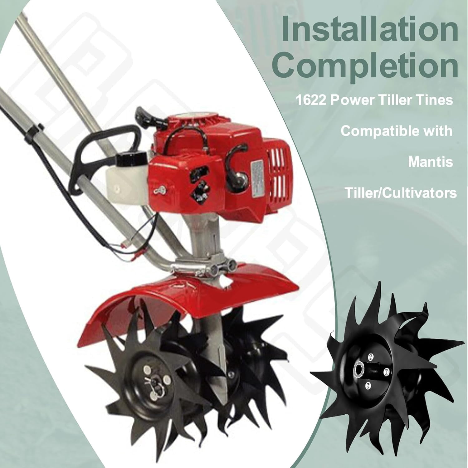 Navellon Power Tiller Tines for Mantis Cultivator Models 7222 7225 7260 7261 7262 (1 Set) v7a88