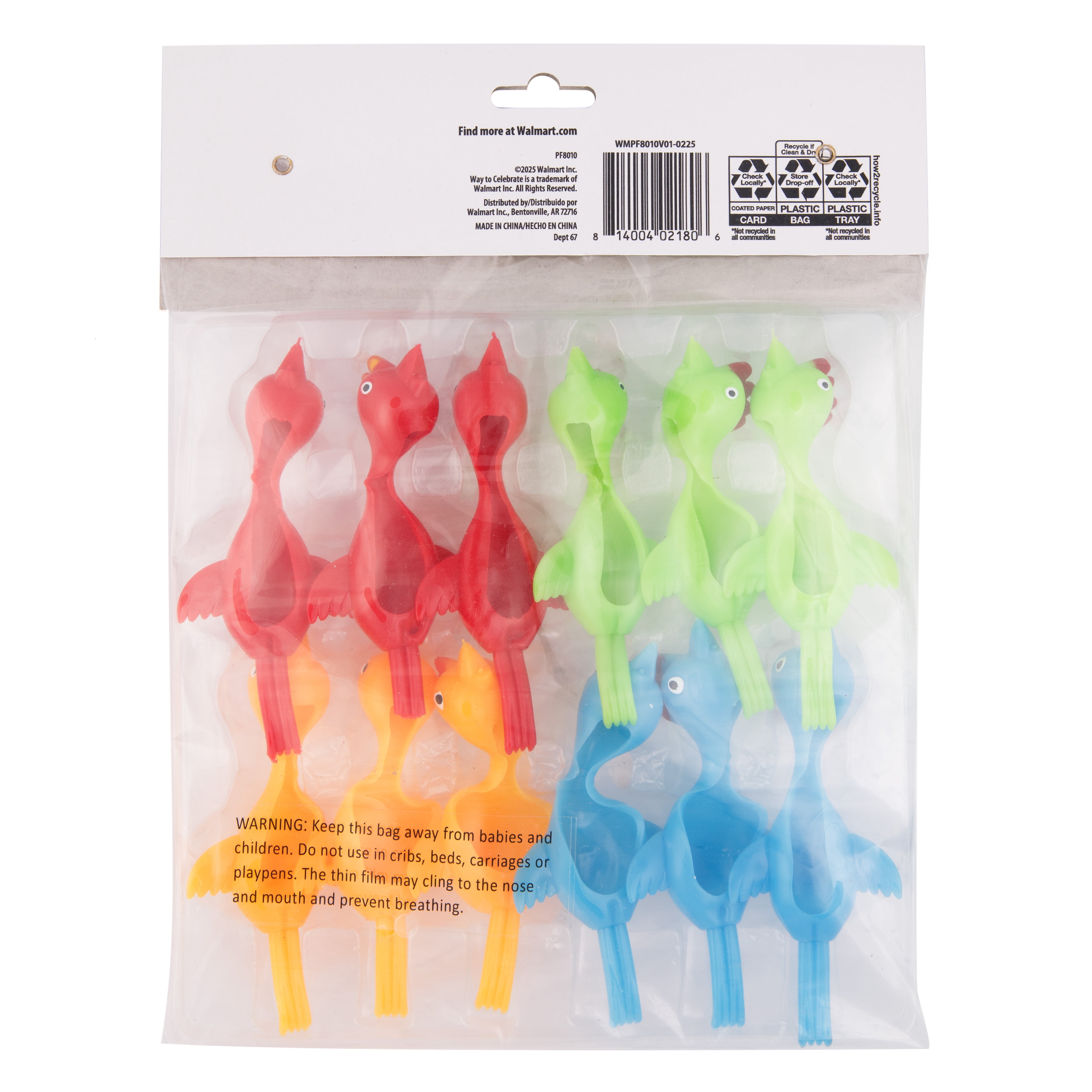 Way To Celebrate Slingshot Chicken Party Favors (Multicolor, 12-Pack) gv269