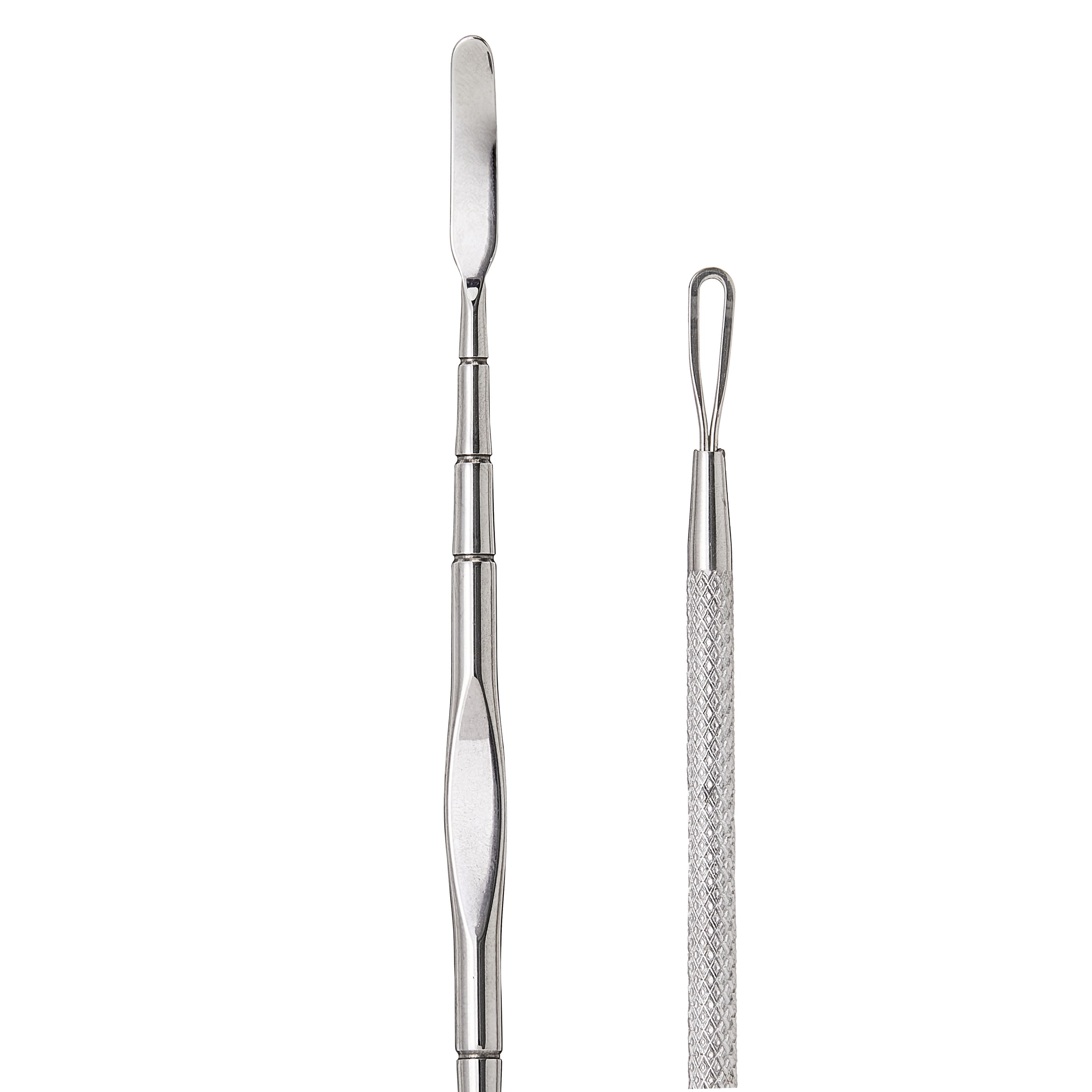 Equate Stainless Steel Blackhead and Whitehead Blemish Extractor Tool (Silver, 2 Piece Set) zm8d6