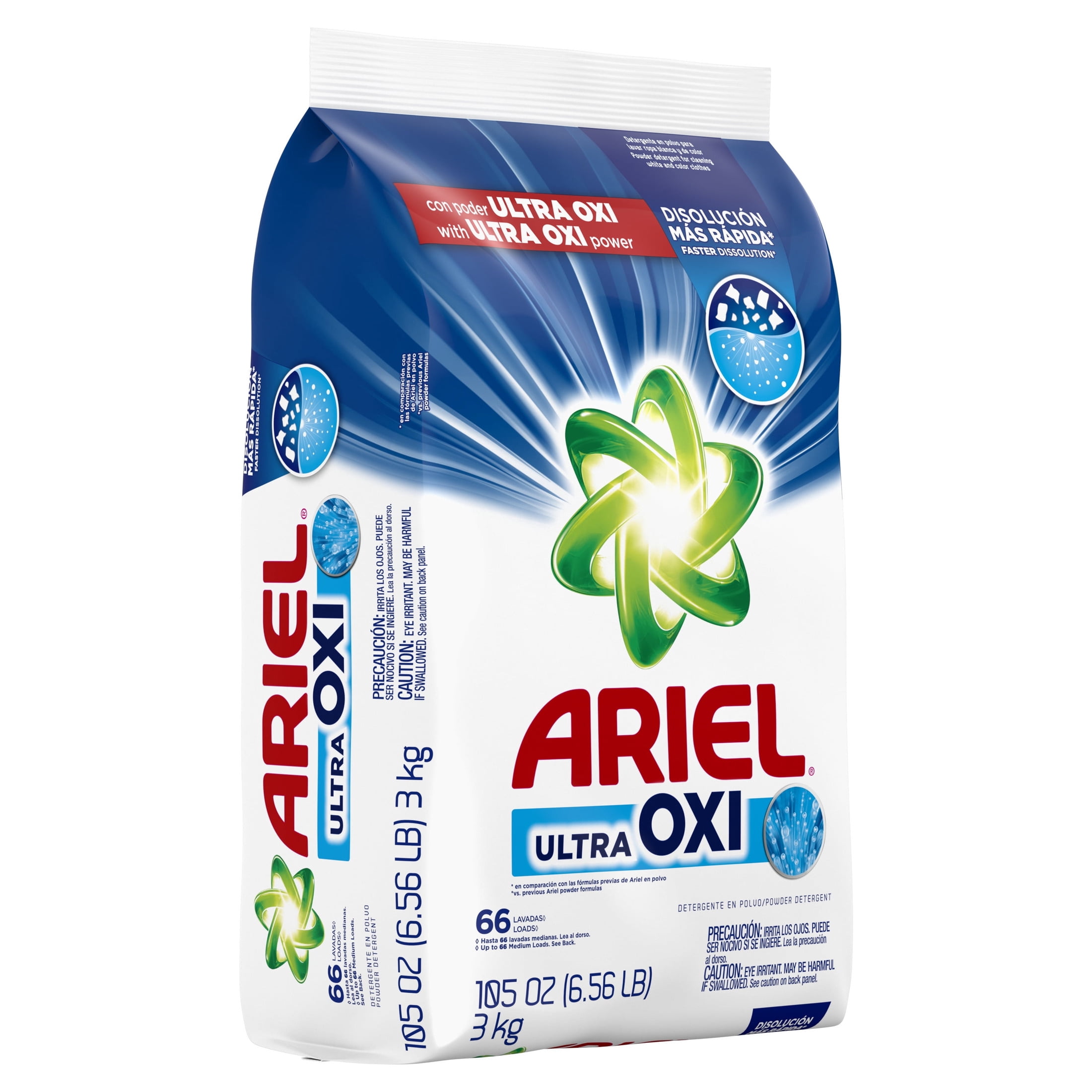 Ariel Laundry Detergent Powder, Oxi Advanced Stain Removal, Original Scent (105 oz, 66 Loads) a3rmb