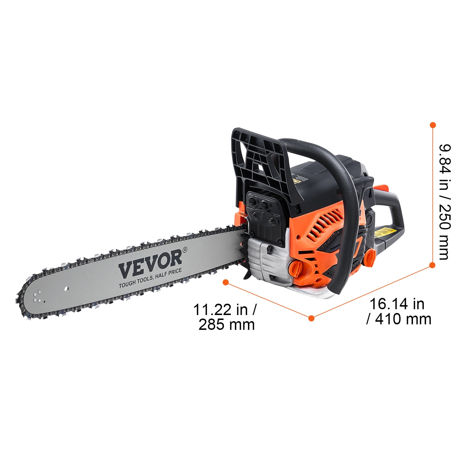 VEVOR Gas Chainsaw, 58CC 20 in 3.22HP Gasoline Powered Chain Saw for Tree Trimming and Land Clearing (20 in) vbkzd