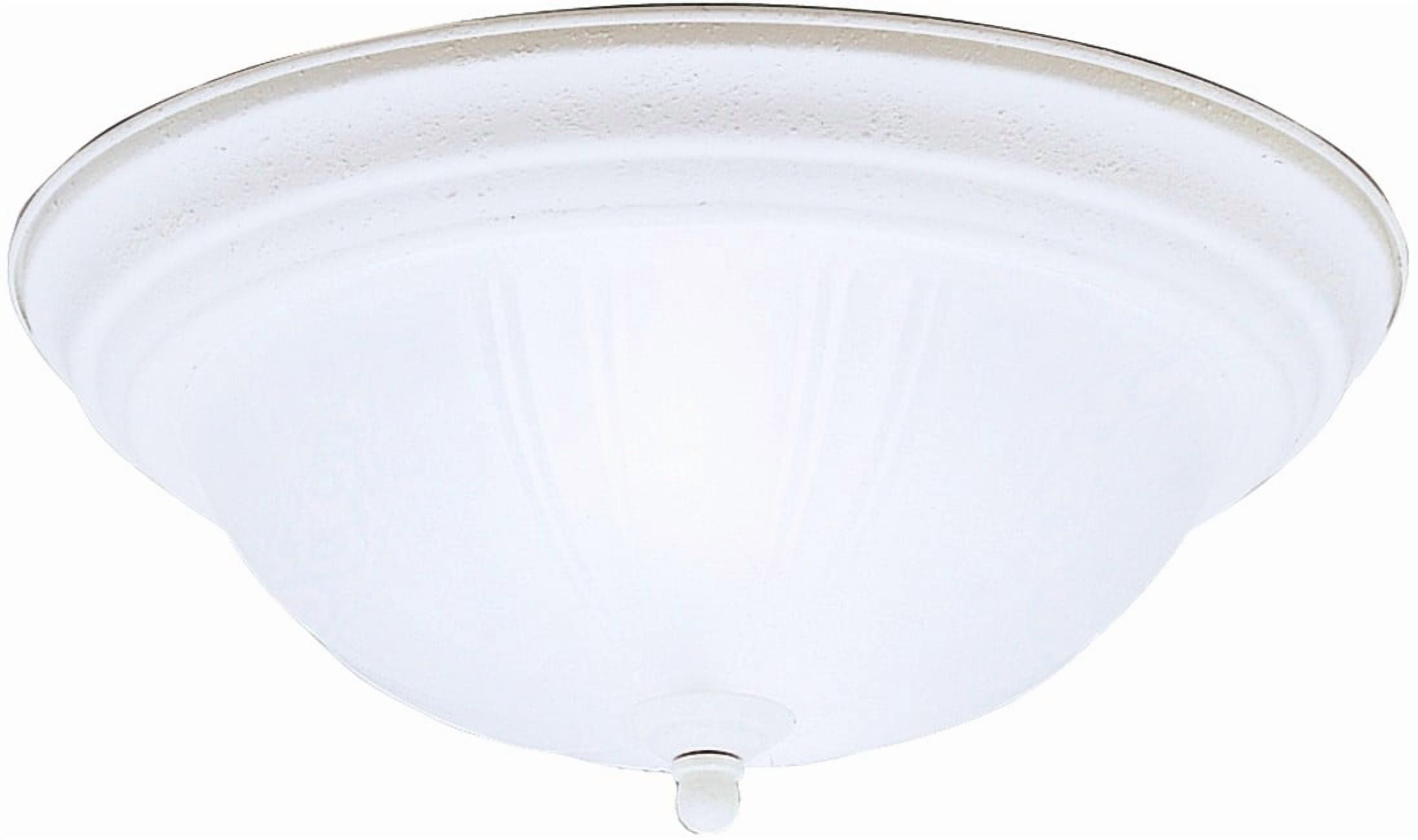 Brawn 2-Light Flush Mount Indoor Ceiling Fixture (Nickel, 13 in) l95tw