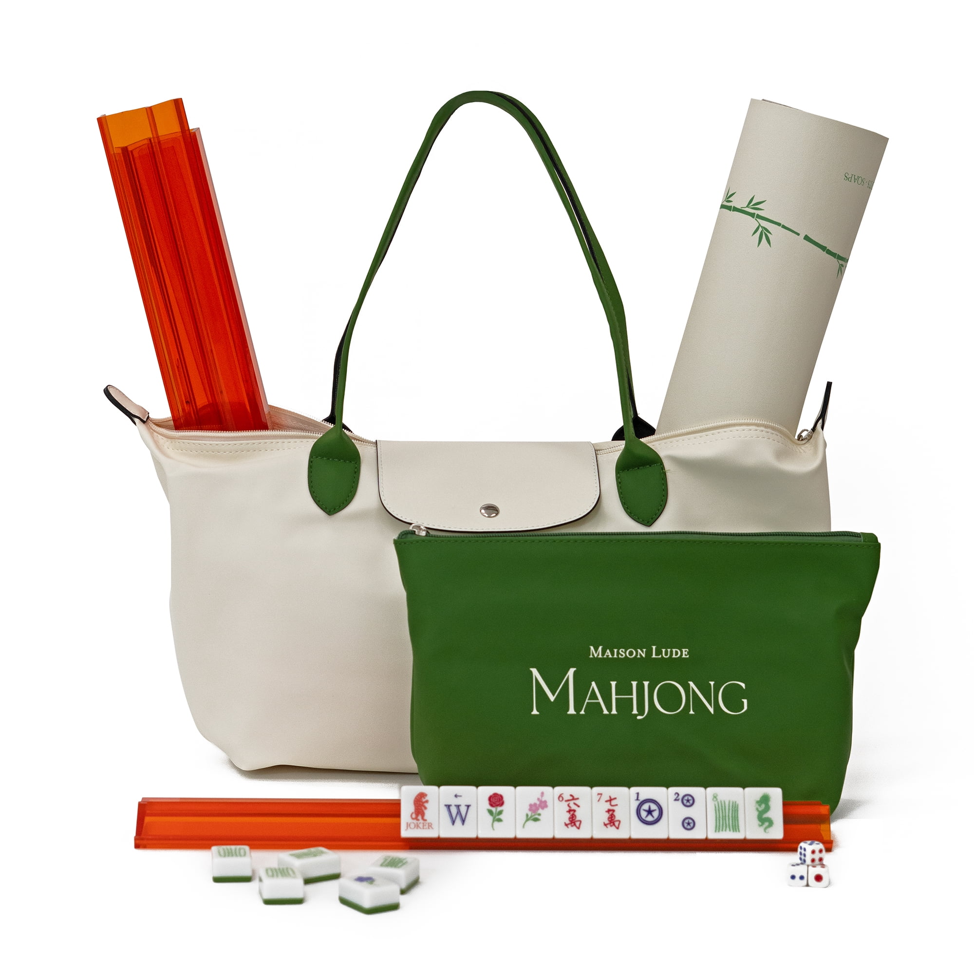 Maison Lude Mahjong Set with Wildlife Design (160-Piece, Multicolor) 2wxfq