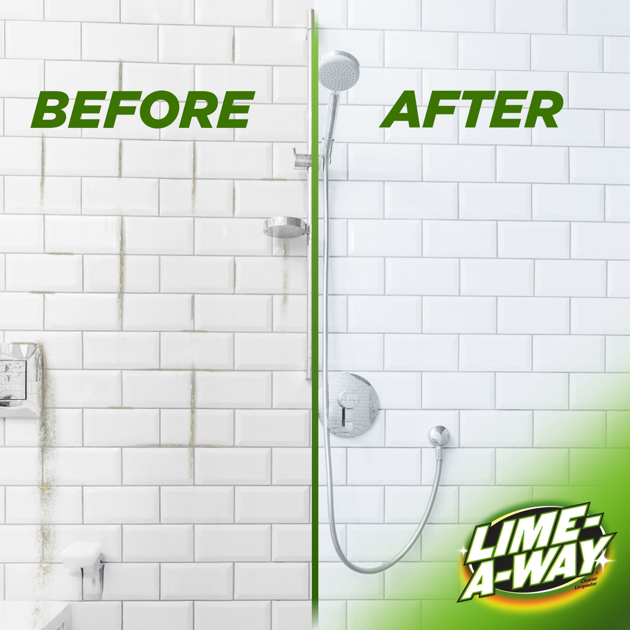 LIME-A-WAY Hard Water Stain Remover Spray, Bathroom Cleaner for Lime, Calcium & Rust (32 fl oz) y7y5e
