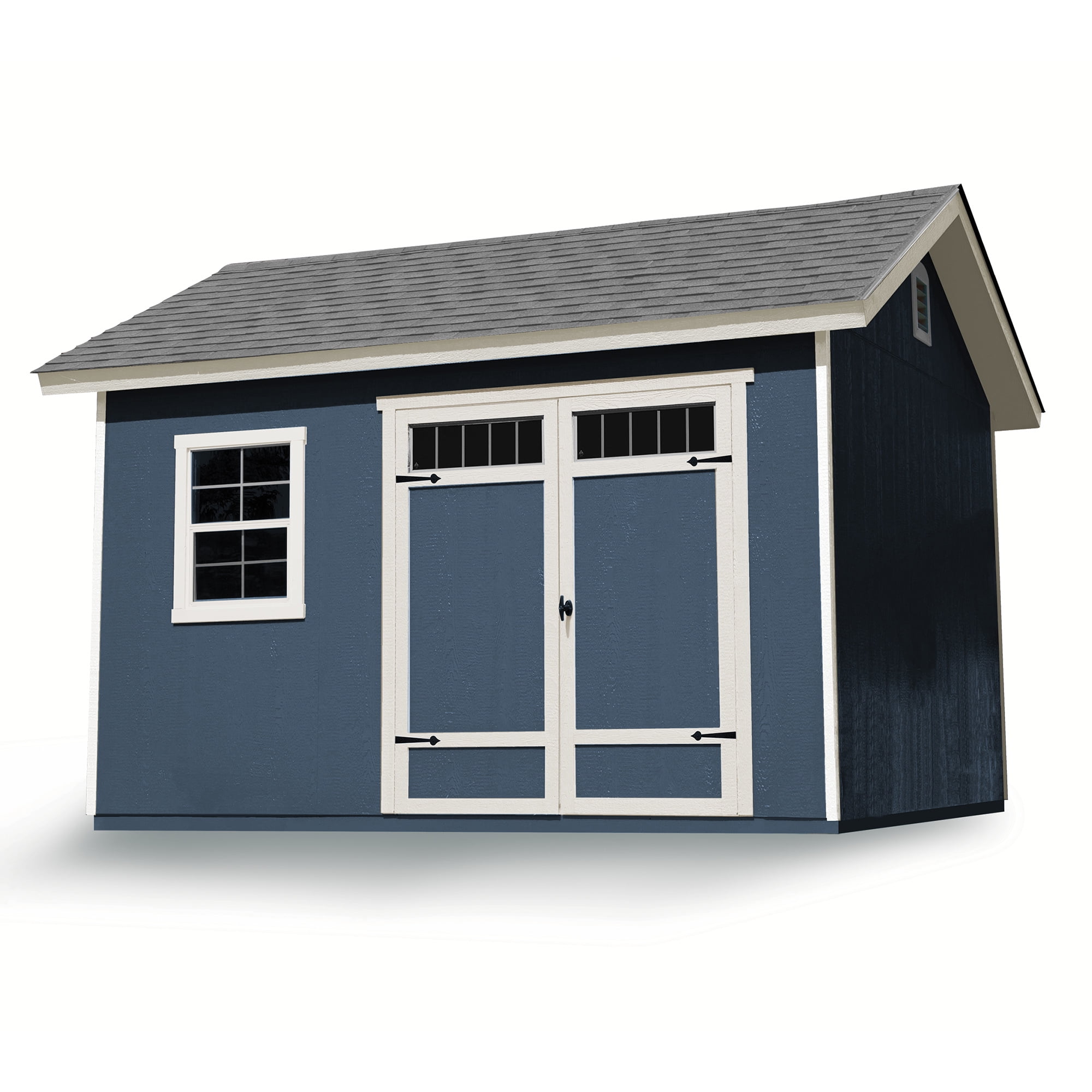 Handy Home Products Beachwood Wood Storage Shed with Floor (Brown, 10 ft x 12 ft) gt6eb