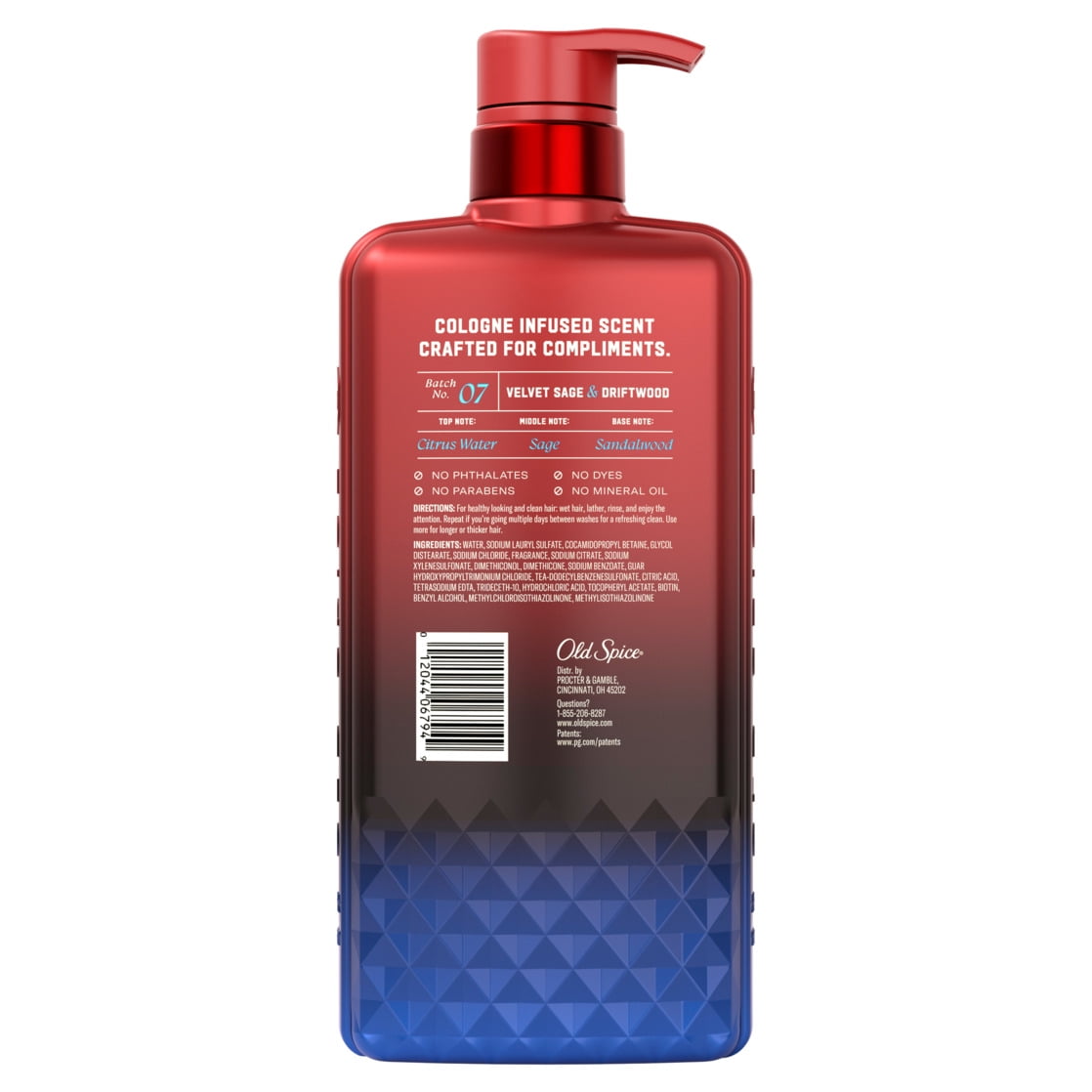 Old Spice The Spice Alchemist Shampoo, Cologne-Infused Velvet Sage & Driftwood, Moisturizing Hair Care (21.9 fl oz) o48vi