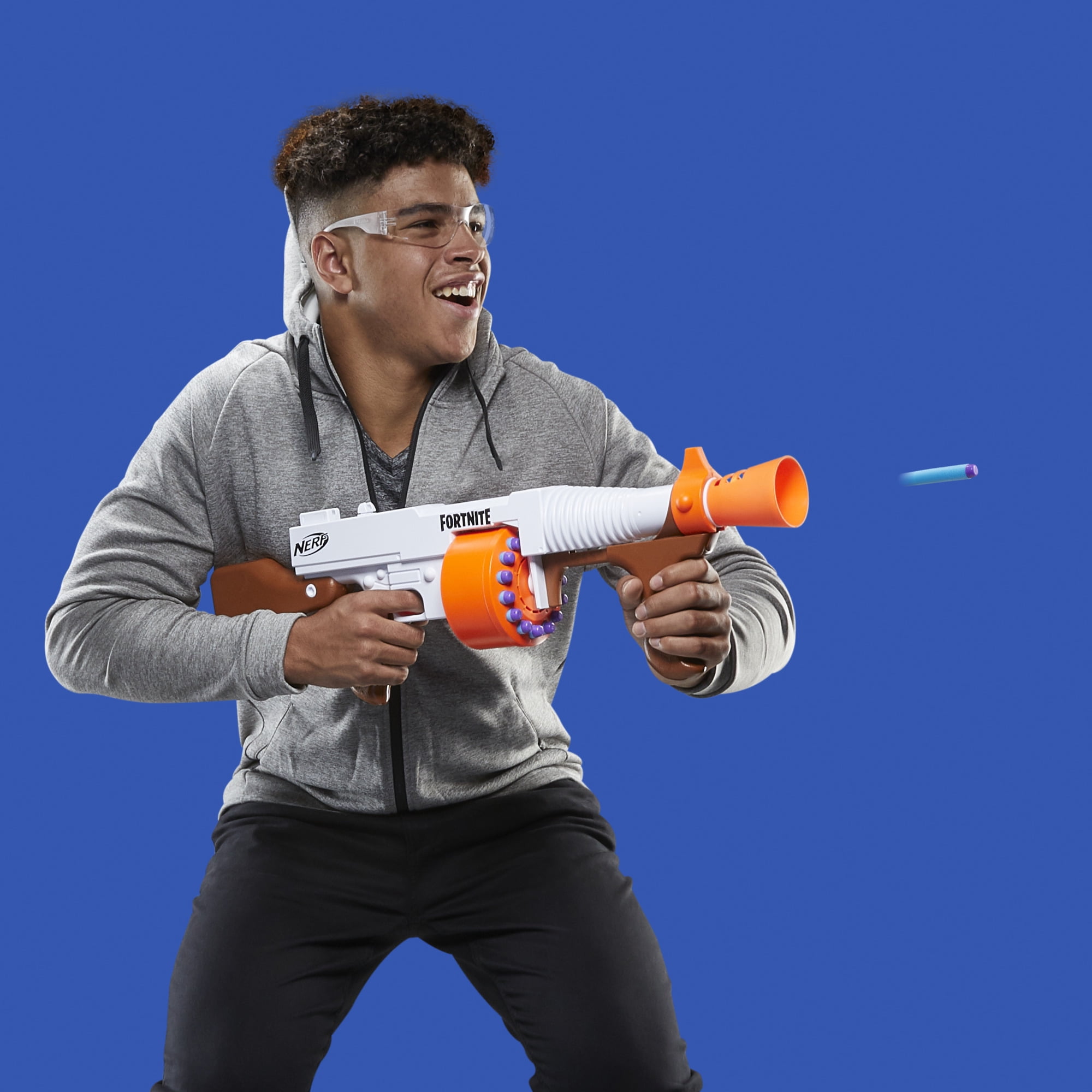 Nerf Fortnite DG Blaster with Rotating 15-Dart Drum and Pump Action (15-Pack) xc45y