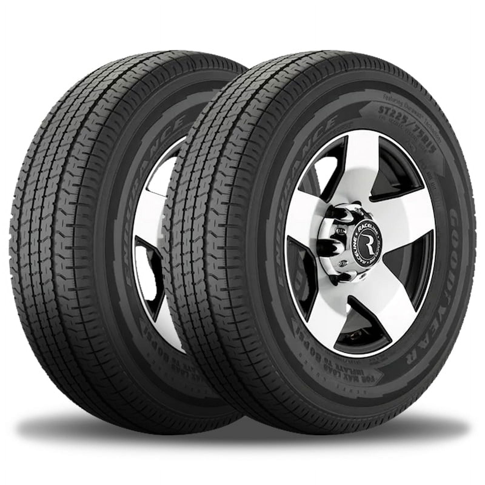Goodyear Endurance ST Trailer Tires (205/75R14, 2-Pack) ygs0z