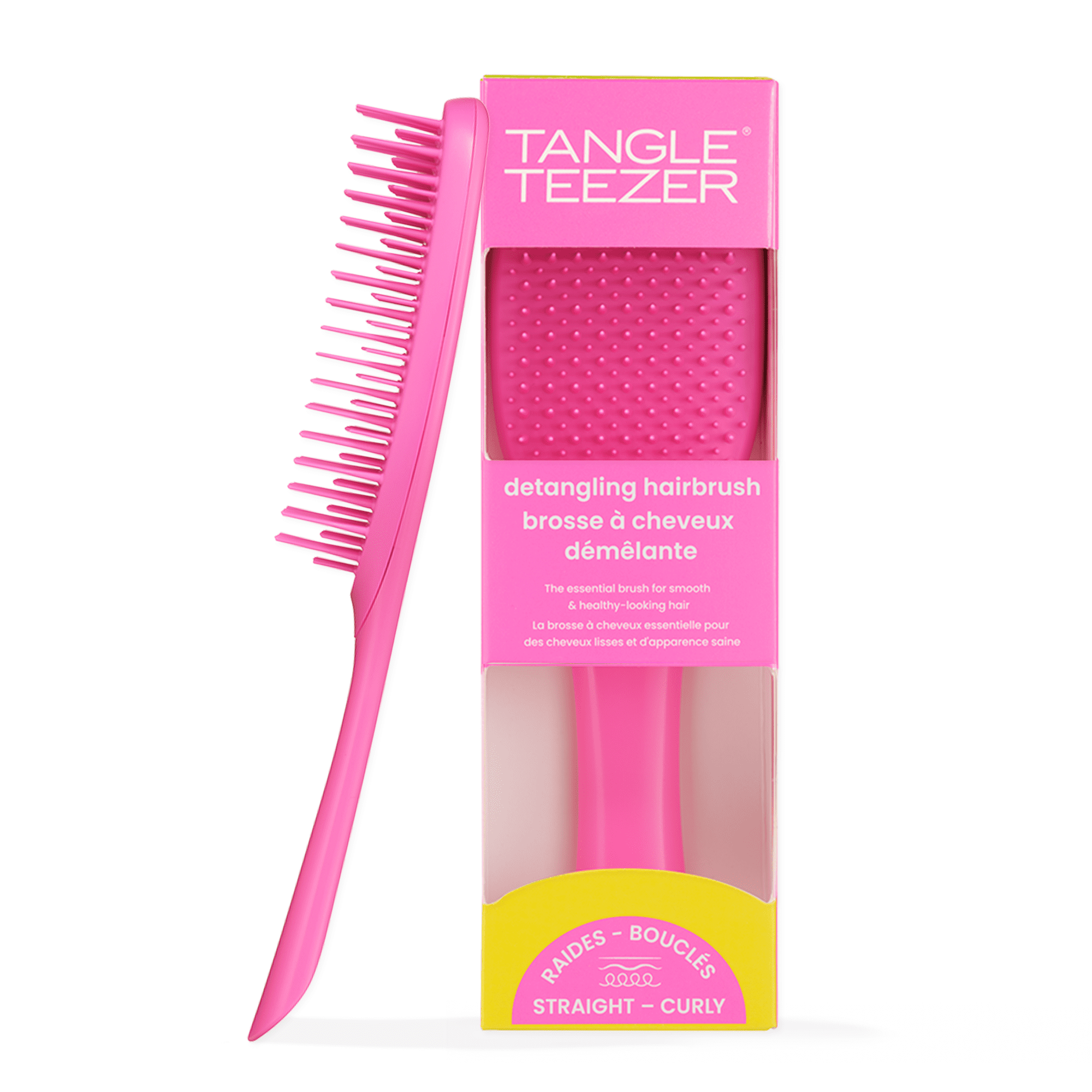 Tangle Teezer The Essential Detangler Hair Brush (Pink, 1 Count) oj5bj
