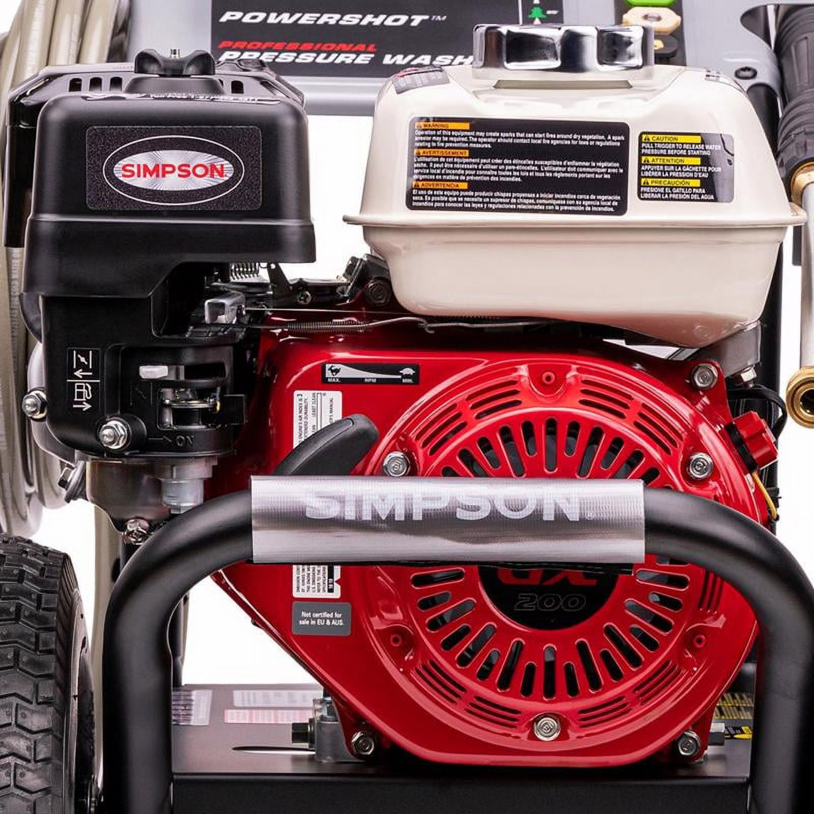 Simpson Gas Pressure Washer 3600 PSI Heavy-Duty Cleaning Power (3600 PSI) n167i