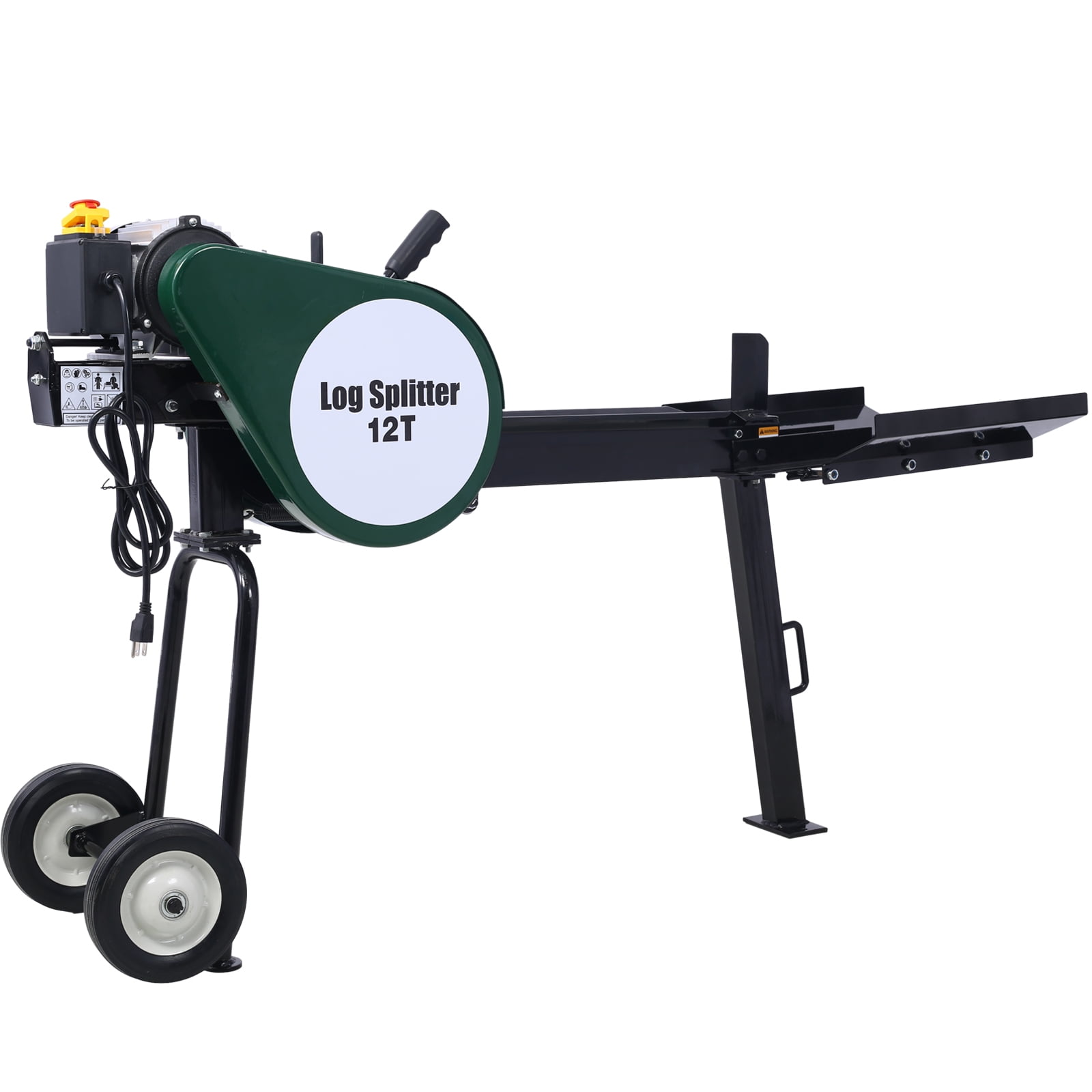 Chery Industrial Electric Log Splitter 12 Ton Horizontal Firewood Machine (Green, 18.5 in) 0c1t9