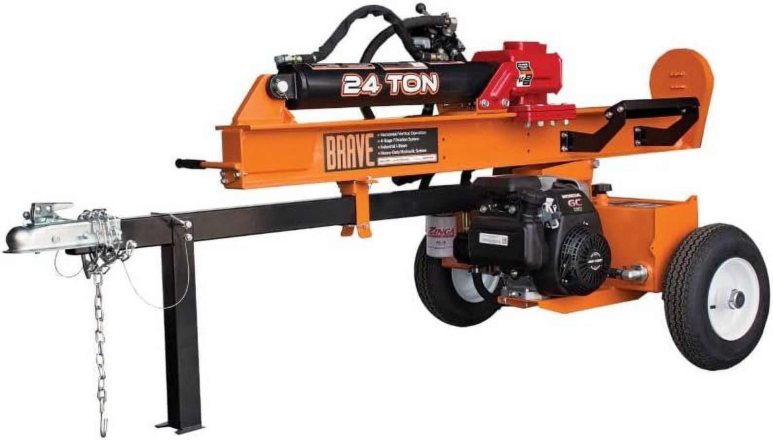 Brave VH1724GC 24 Ton Vertical/Horizontal Log Splitter (25 in Capacity) by1d3